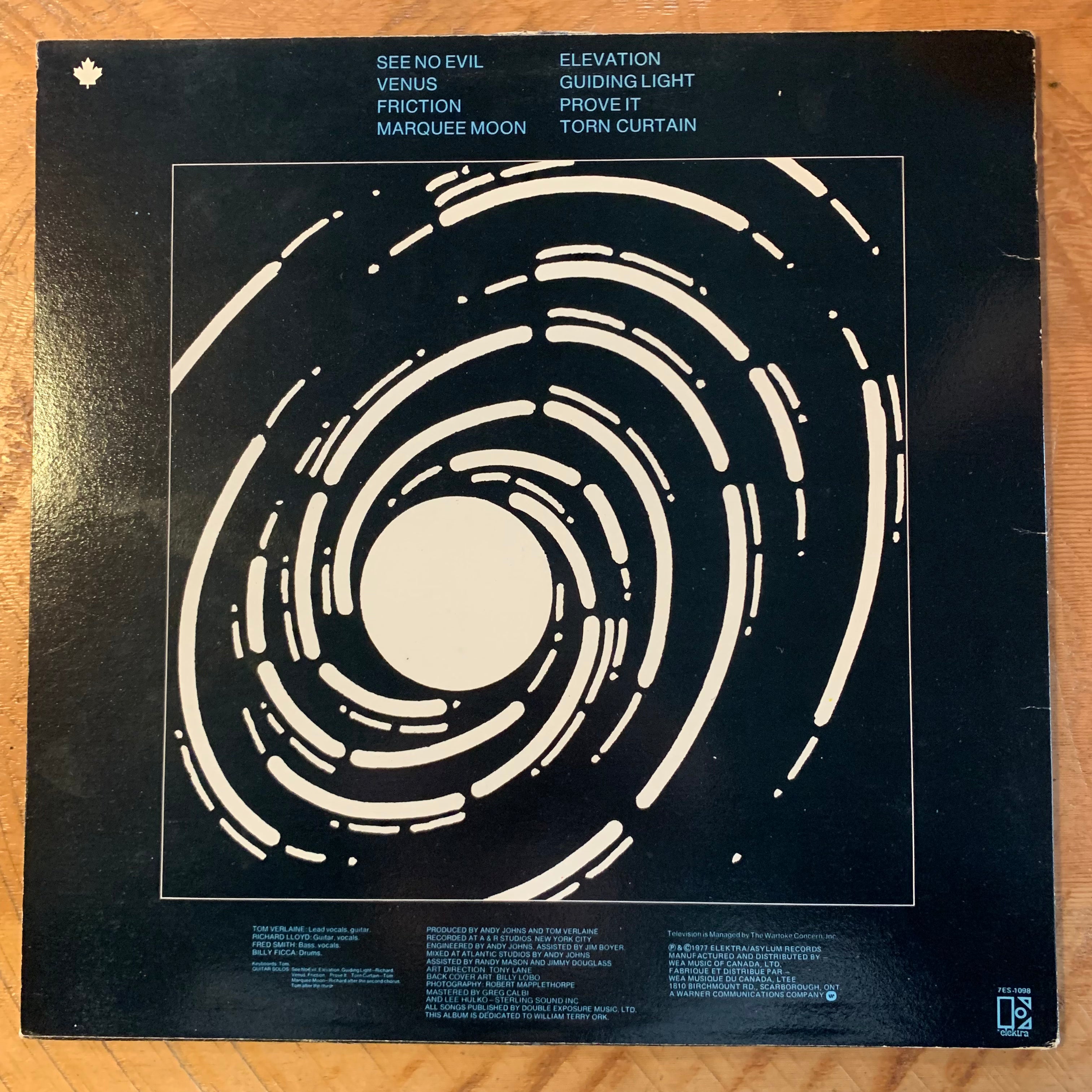 TELEVISION - MARQUEE MOON