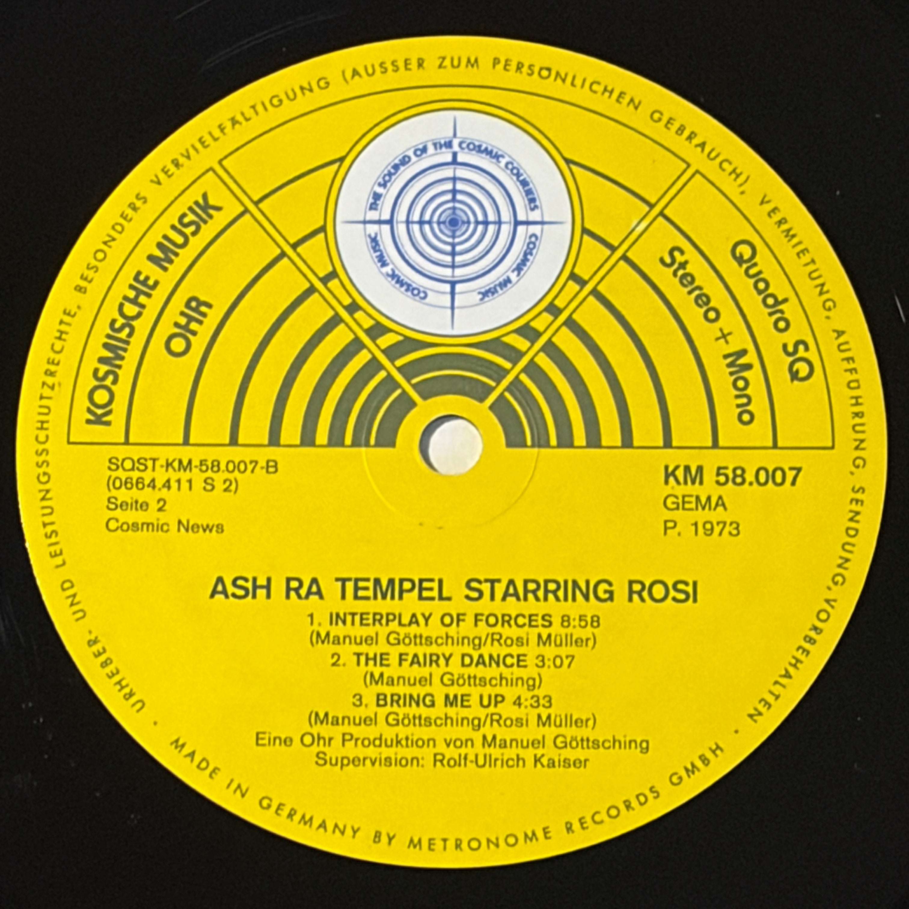 TEMPEL, ASH RA - STARRING ROSI - KOSMISCHE MUSIK
