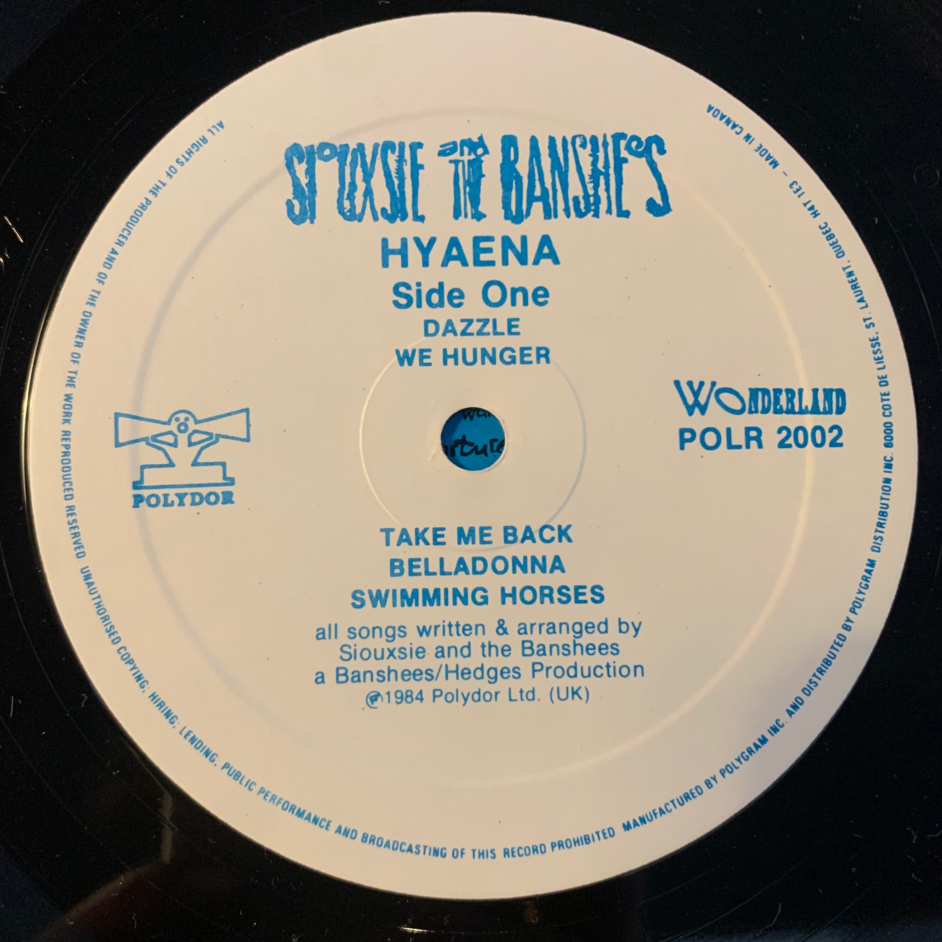 SIOUXSIE AND THE BANSHEES - HYAENA