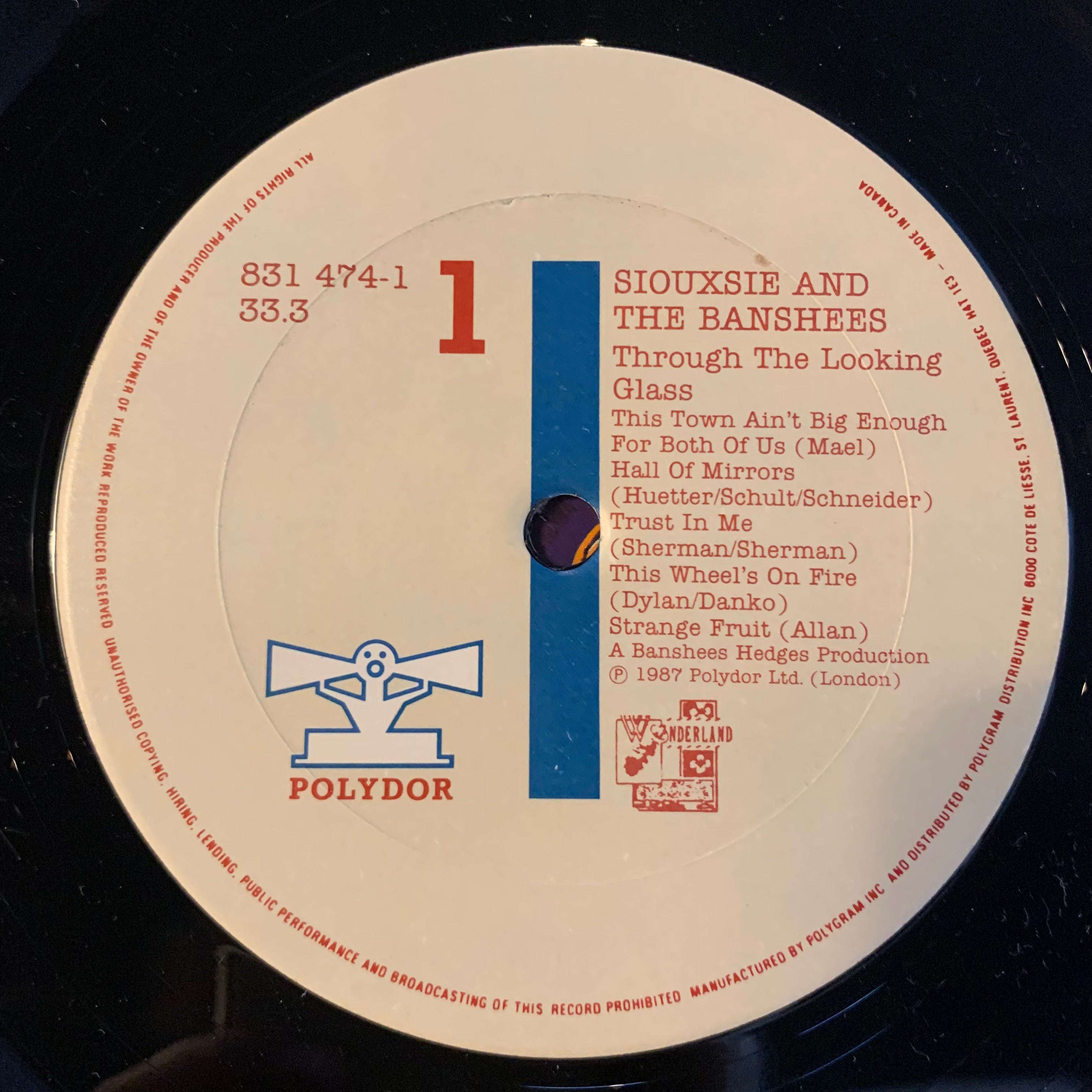 SIOUXSIE AND THE BANSHEES - THROUGH THE LOOKING GLASS
