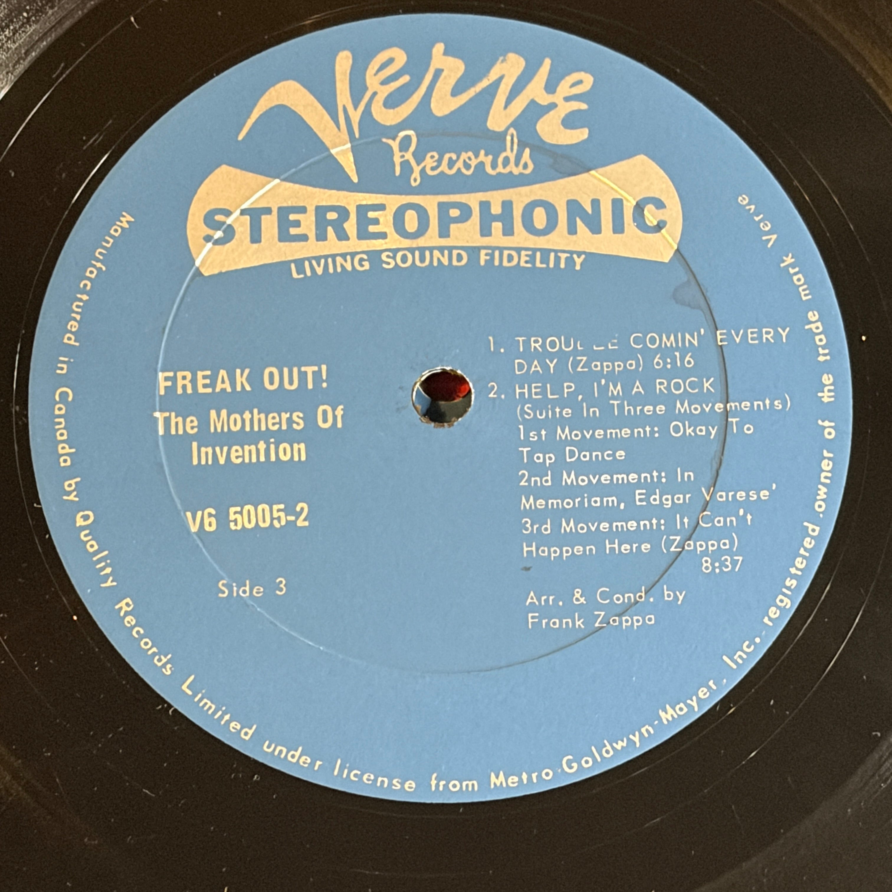 ZAPPA, FRANK - MOTHERS OF INVENTION - FREAK OUT!