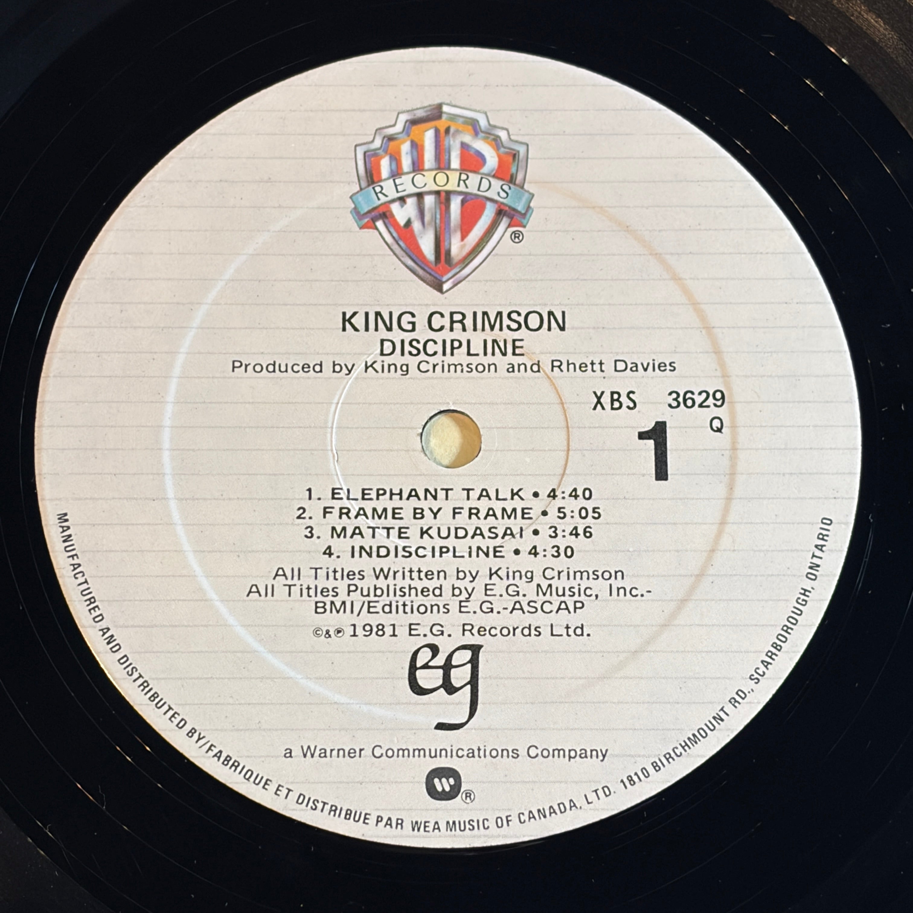 KING CRIMSON - DISCIPLINE