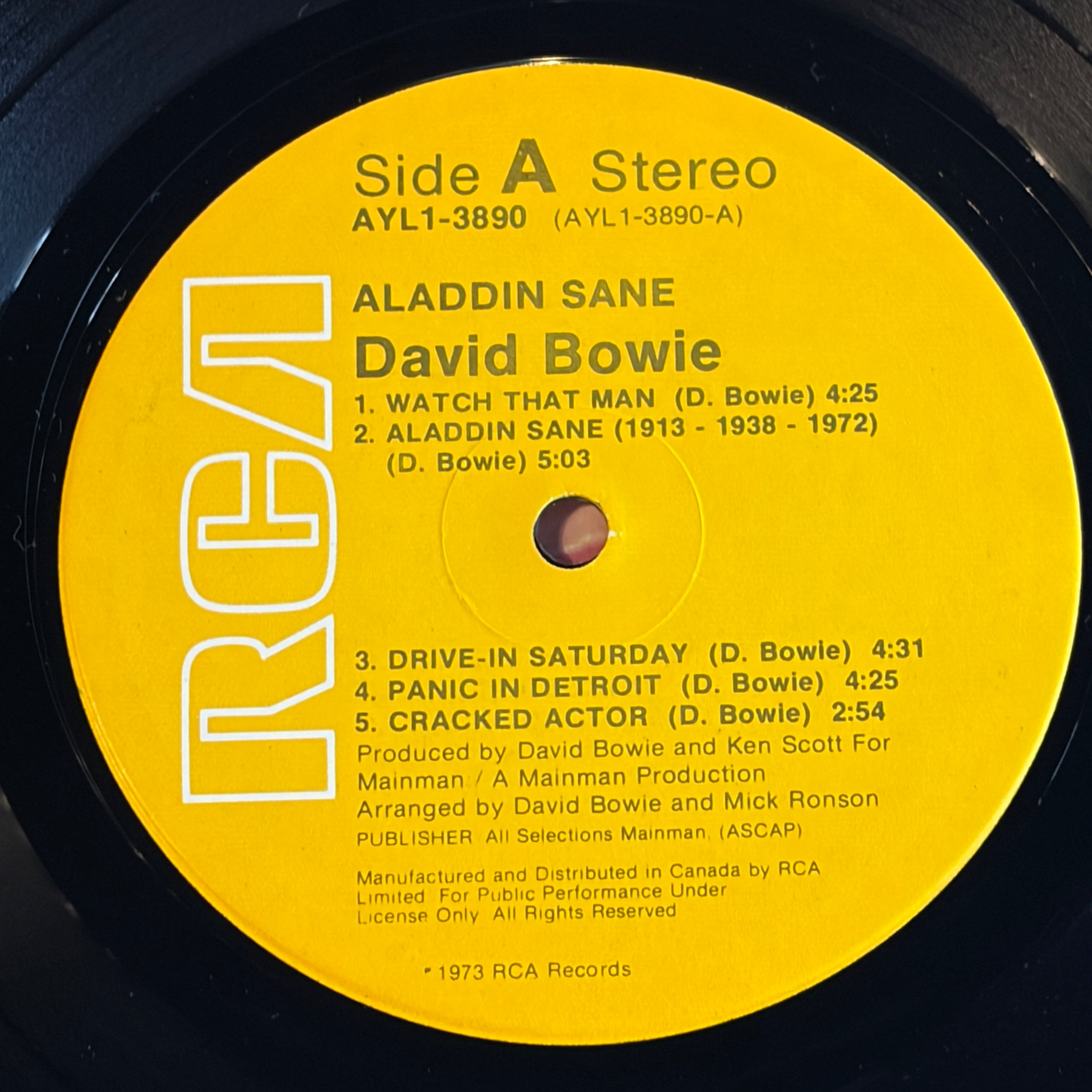 BOWIE, DAVID - ALADDIN SANE