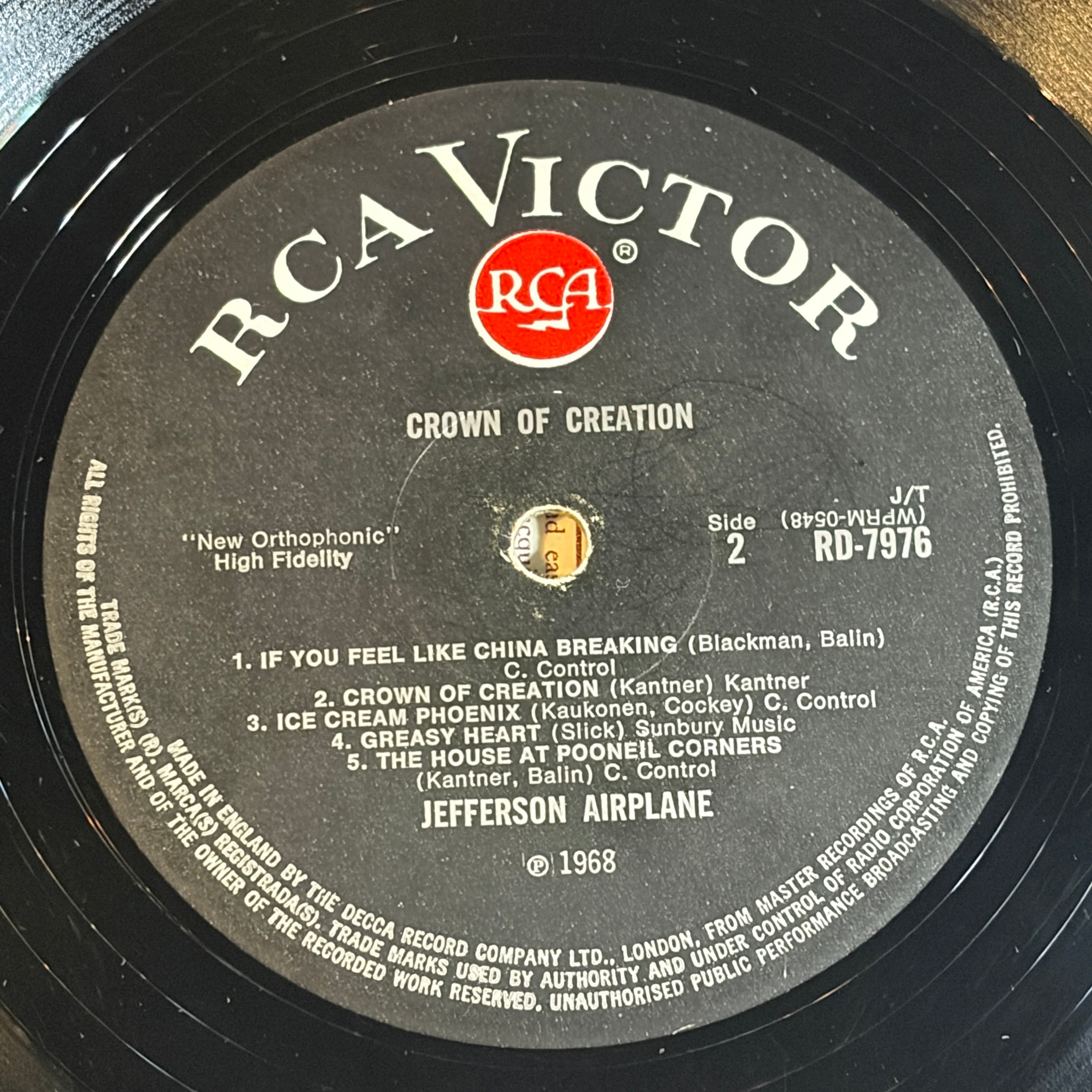 JEFFERSON AIRPLANE - CROWN OF CREATION (MONO)