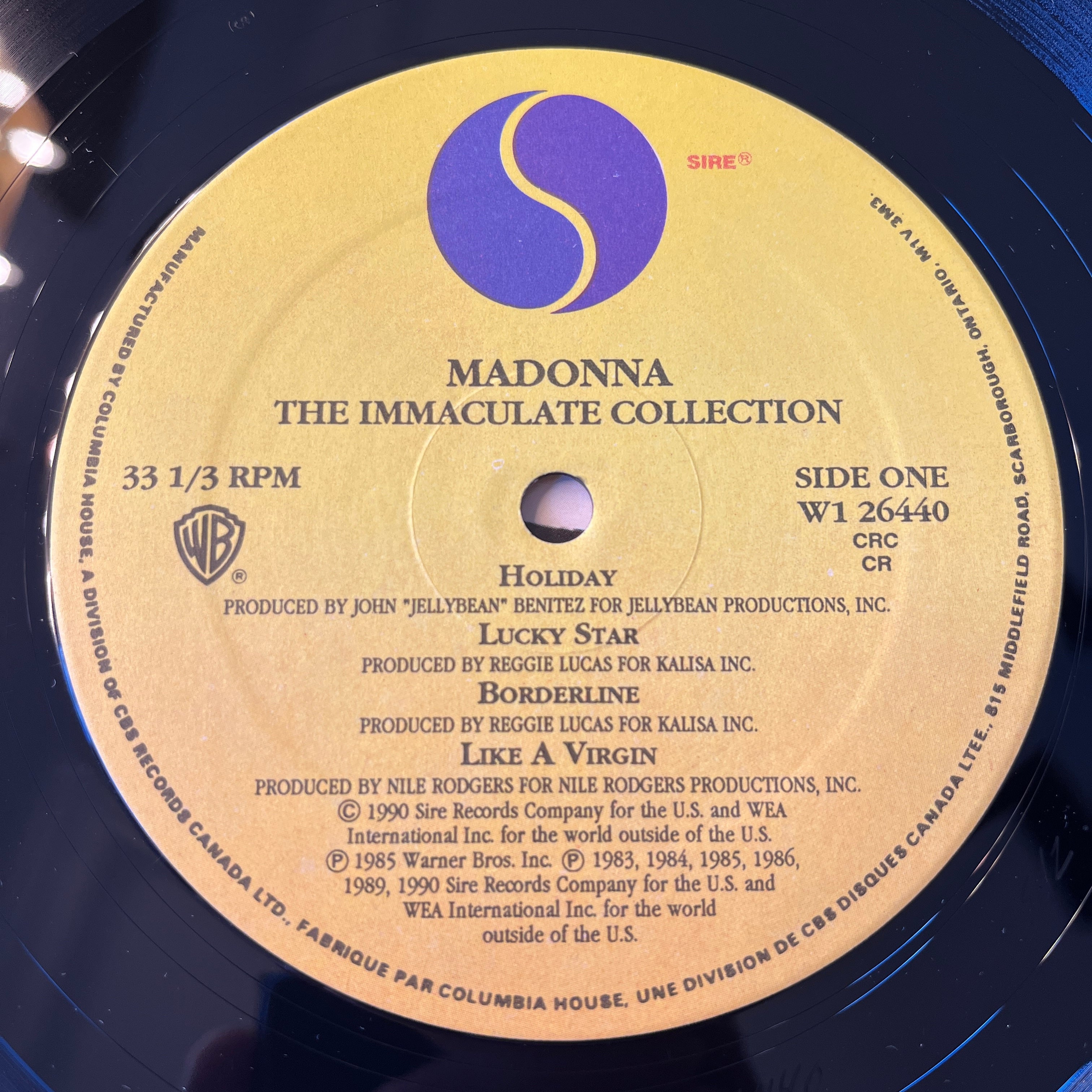 MADONNA - THE IMMACULATE COLLECTION