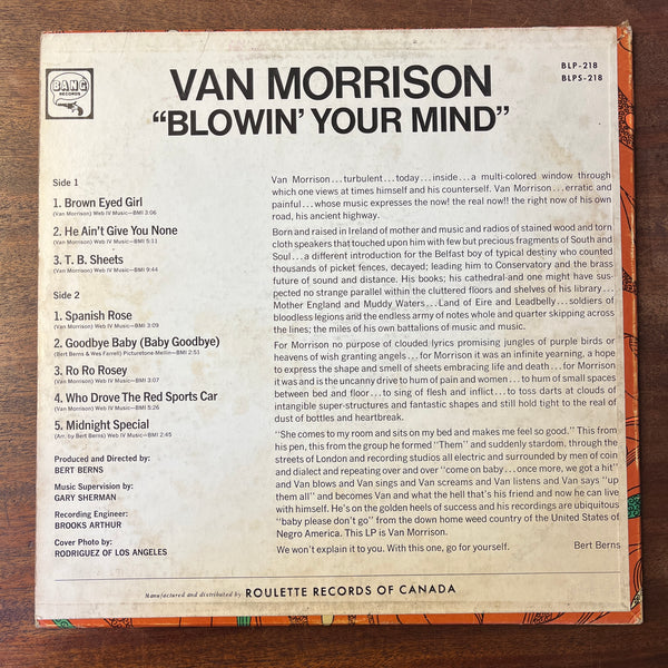 MORRISON, VAN - BLOWIN' YOUR MIND