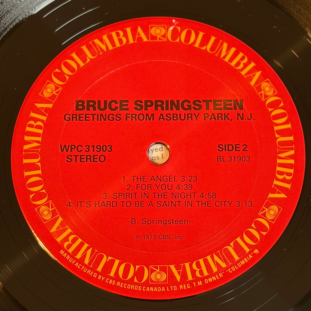 SPRINGSTEEN, BRUCE - GREETINGS FROM ASBURY PARK N.J.