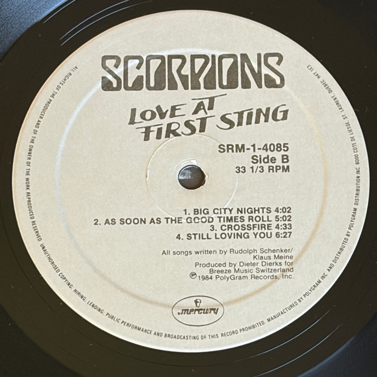 SCORPIONS - LOVE AT FIRST STING