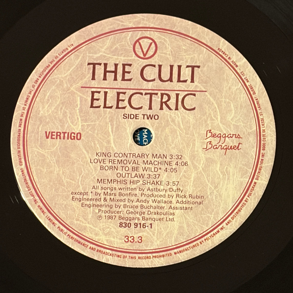 CULT, THE - ELECTRIC