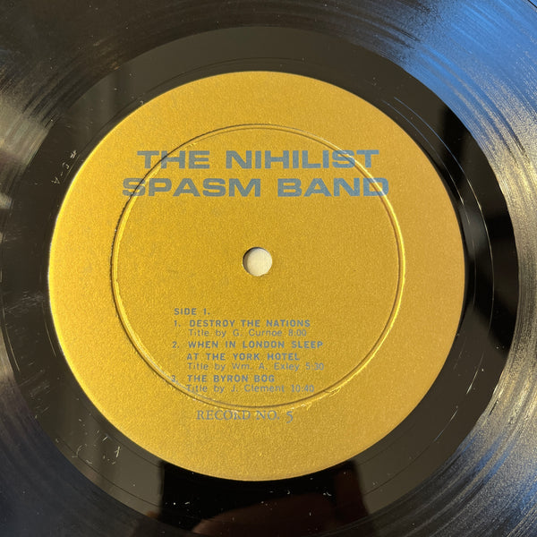 NIHILIST SPASM BAND - NO RECORD