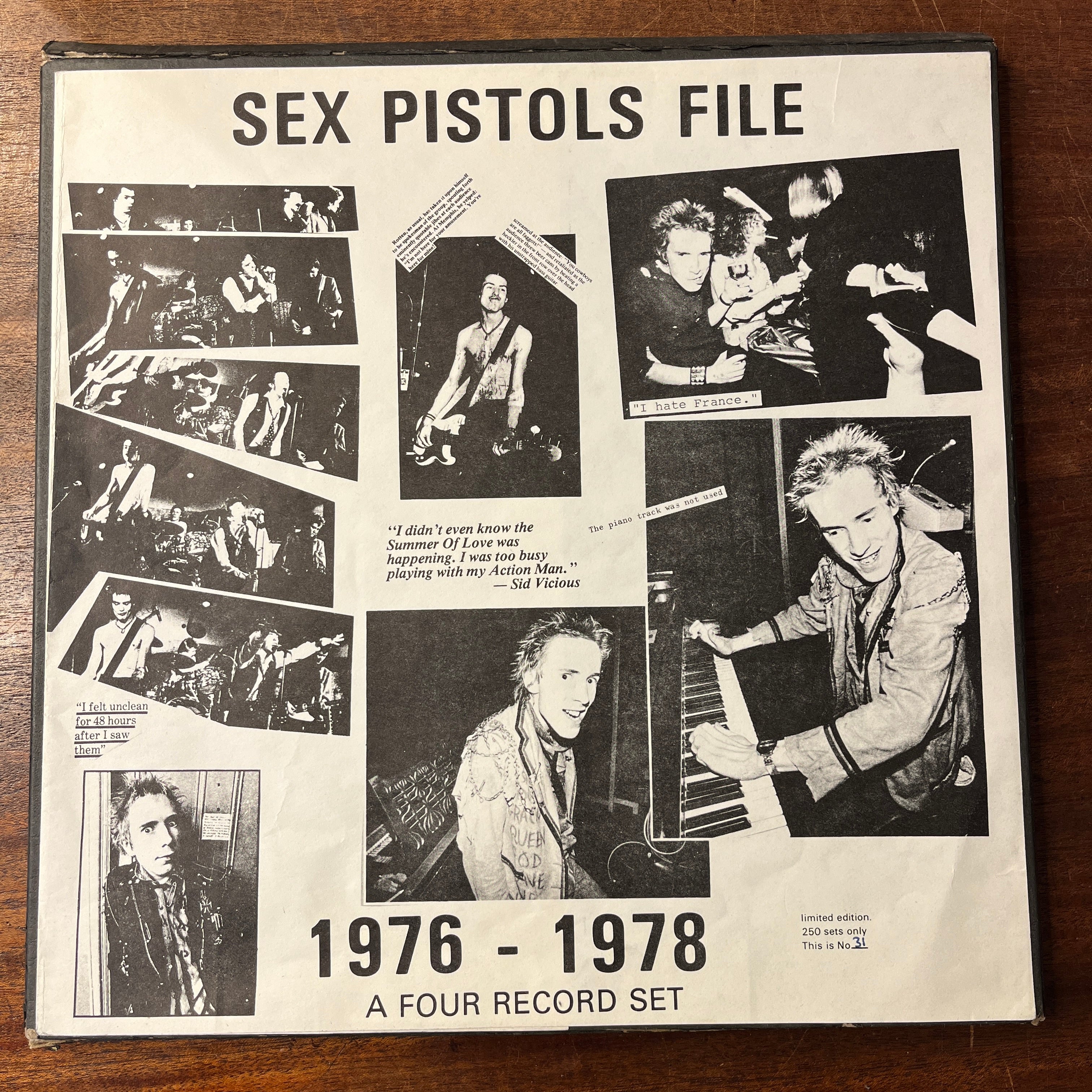 SEX PISTOLS - FILE - LTD BOX SET /250