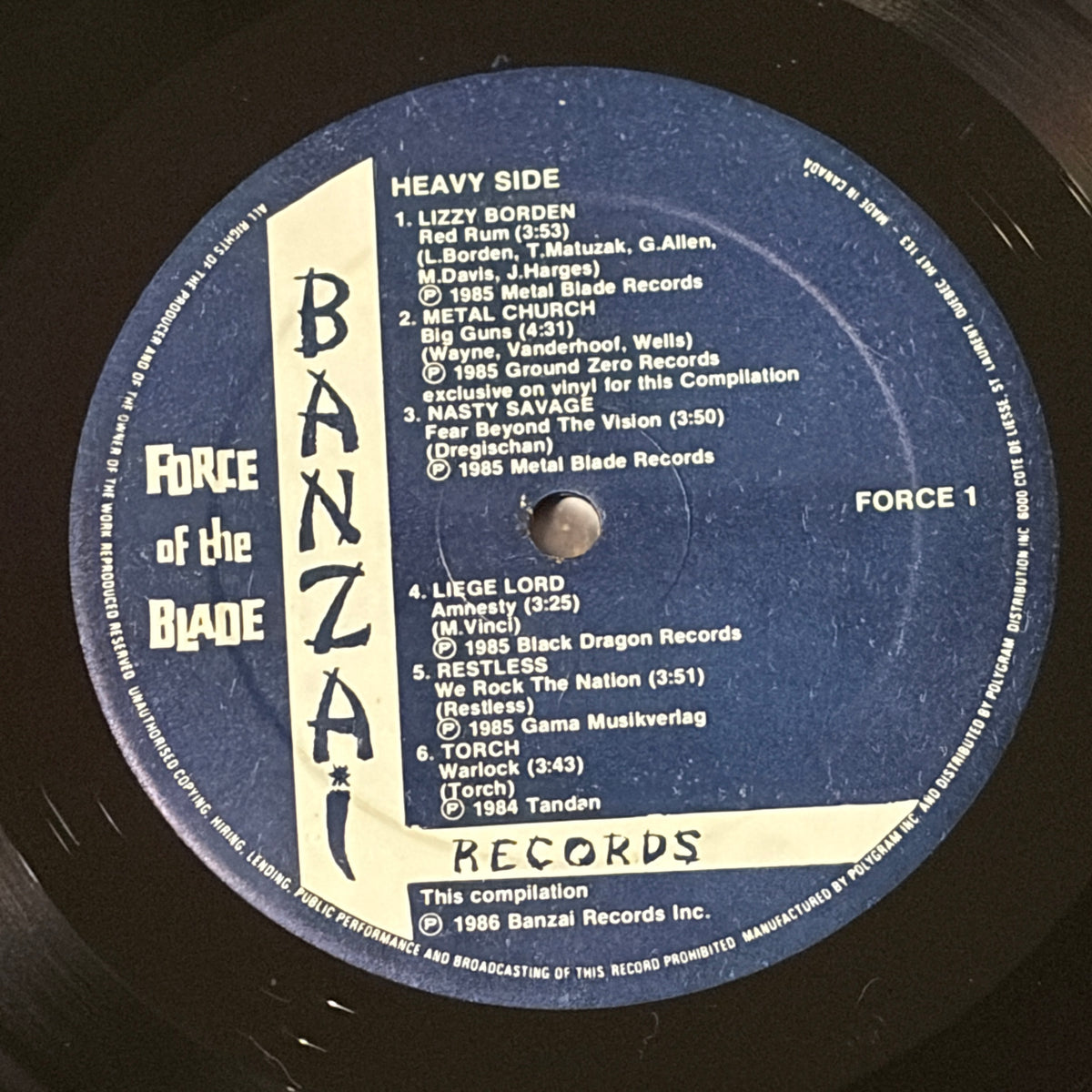 FORCE OF THE BLADE (VARIOUS)