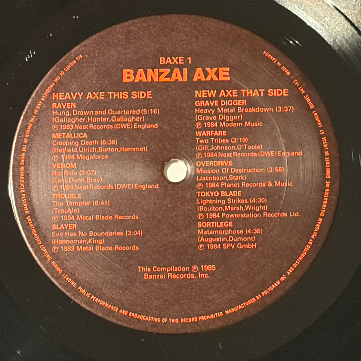 BANZAI AXE - VARIOUS
