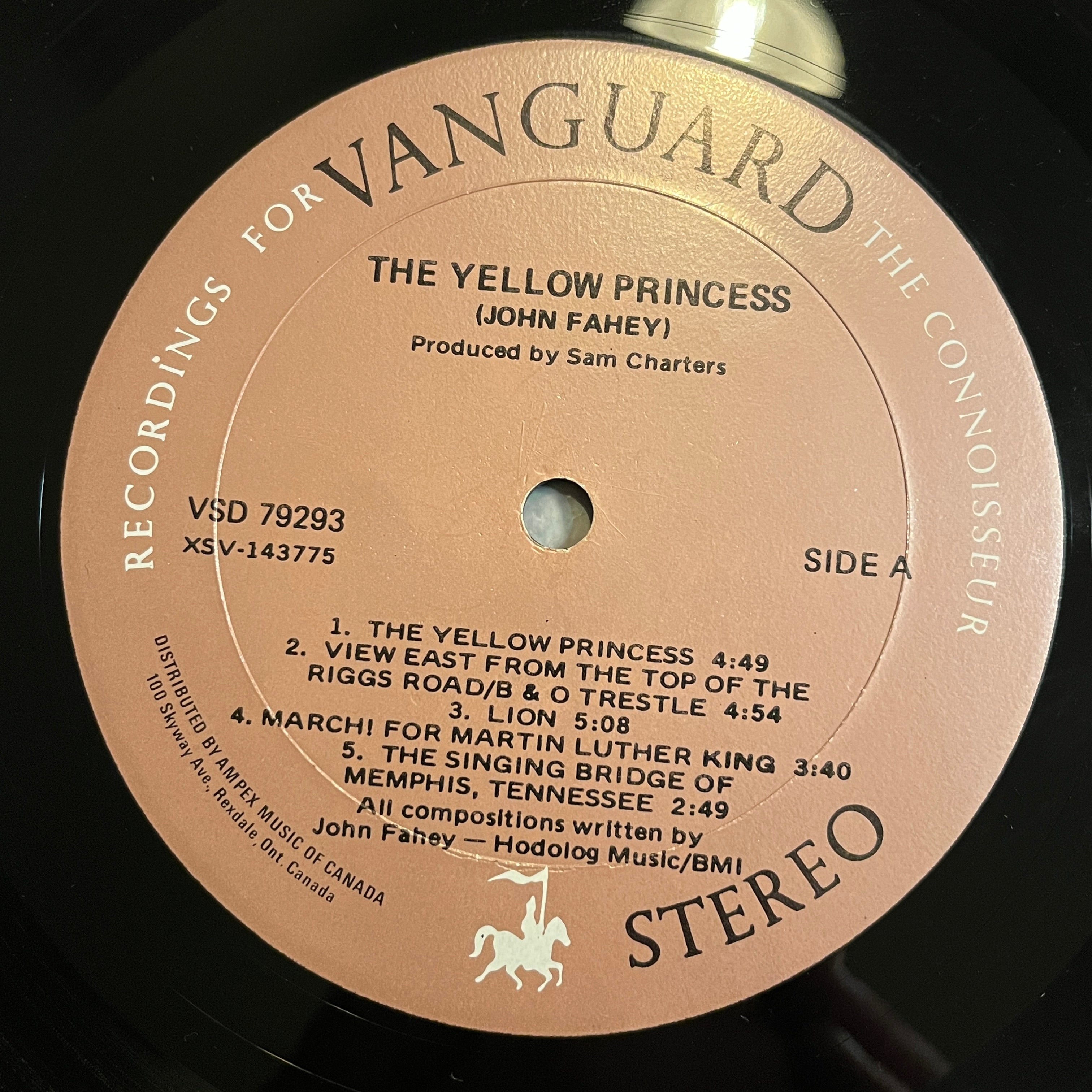 FAHEY, JOHN - THE YELLOW PRINCESS