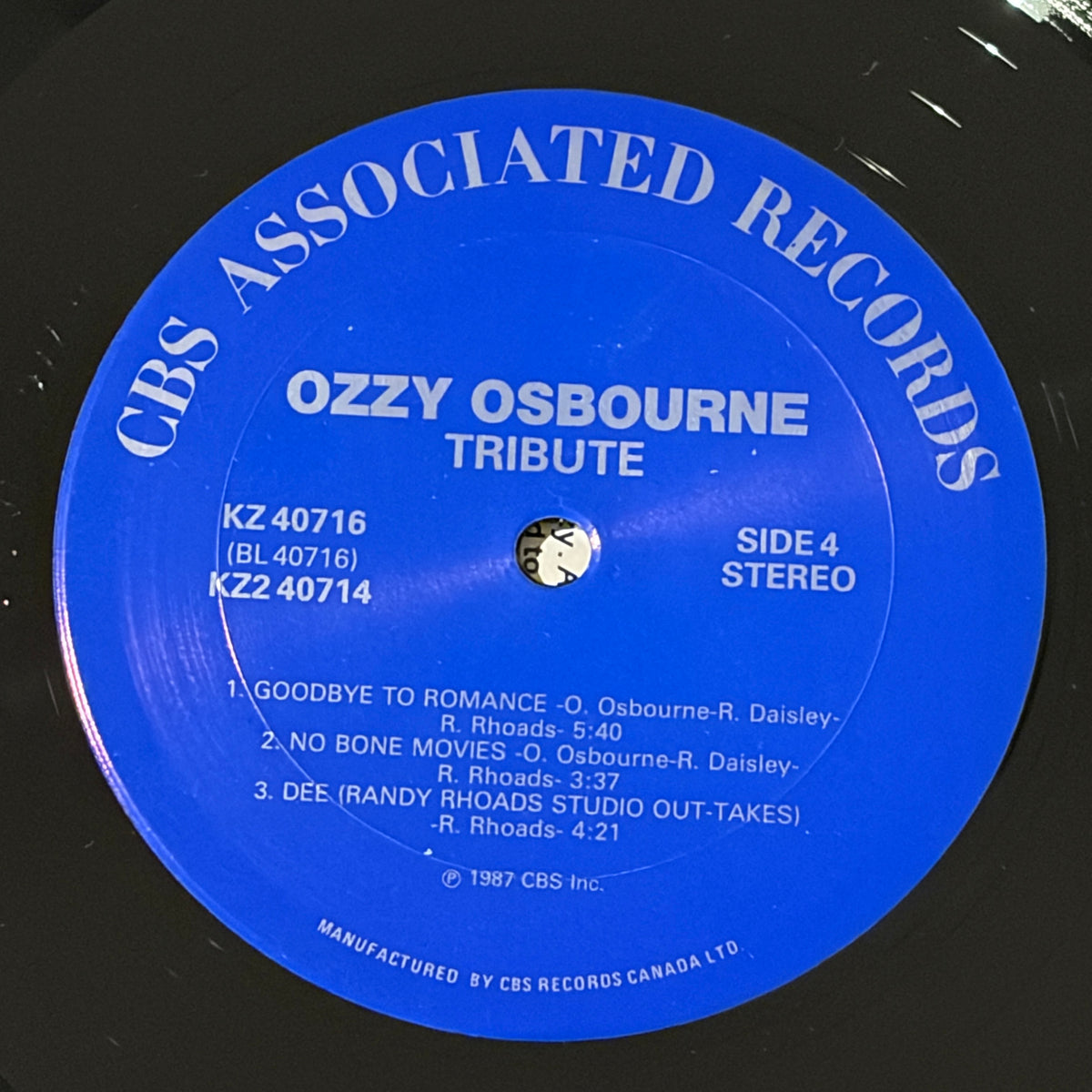 OSBOURNE, OZZY / RANDY RHOADS - TRIBUTE