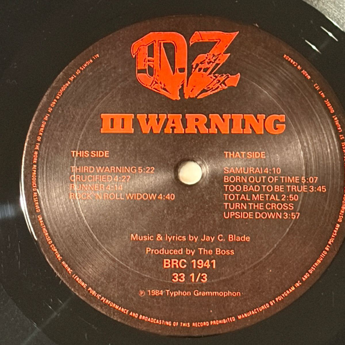 OZ - III WARNING