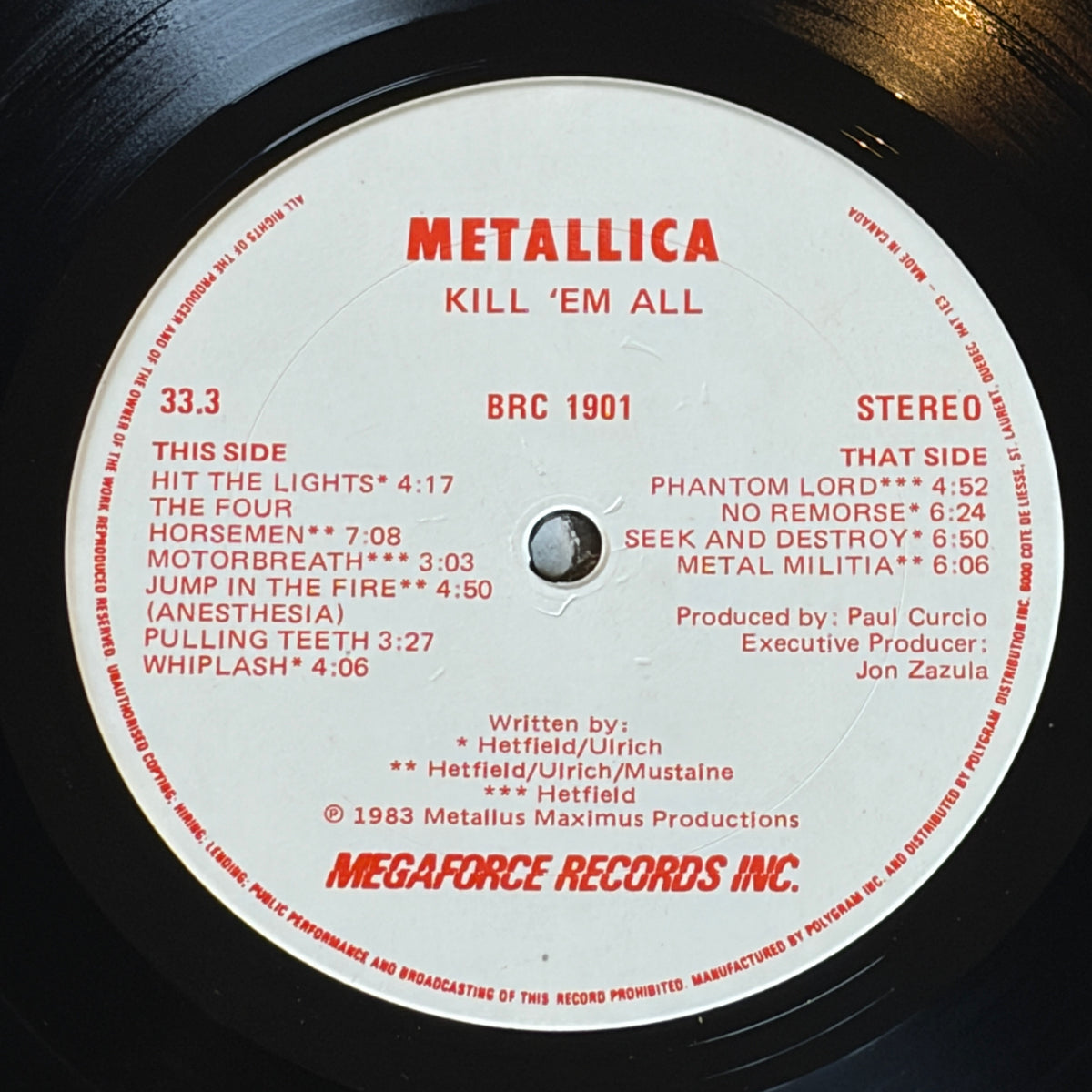METALLICA - KILL 'EM ALL