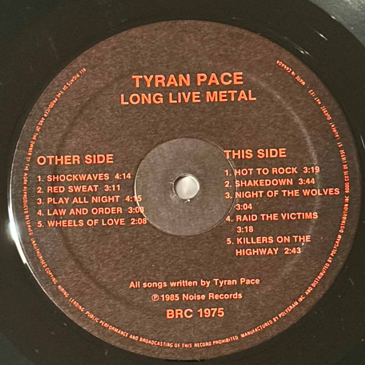 TYRAN PACE - LONG LIVE METAL