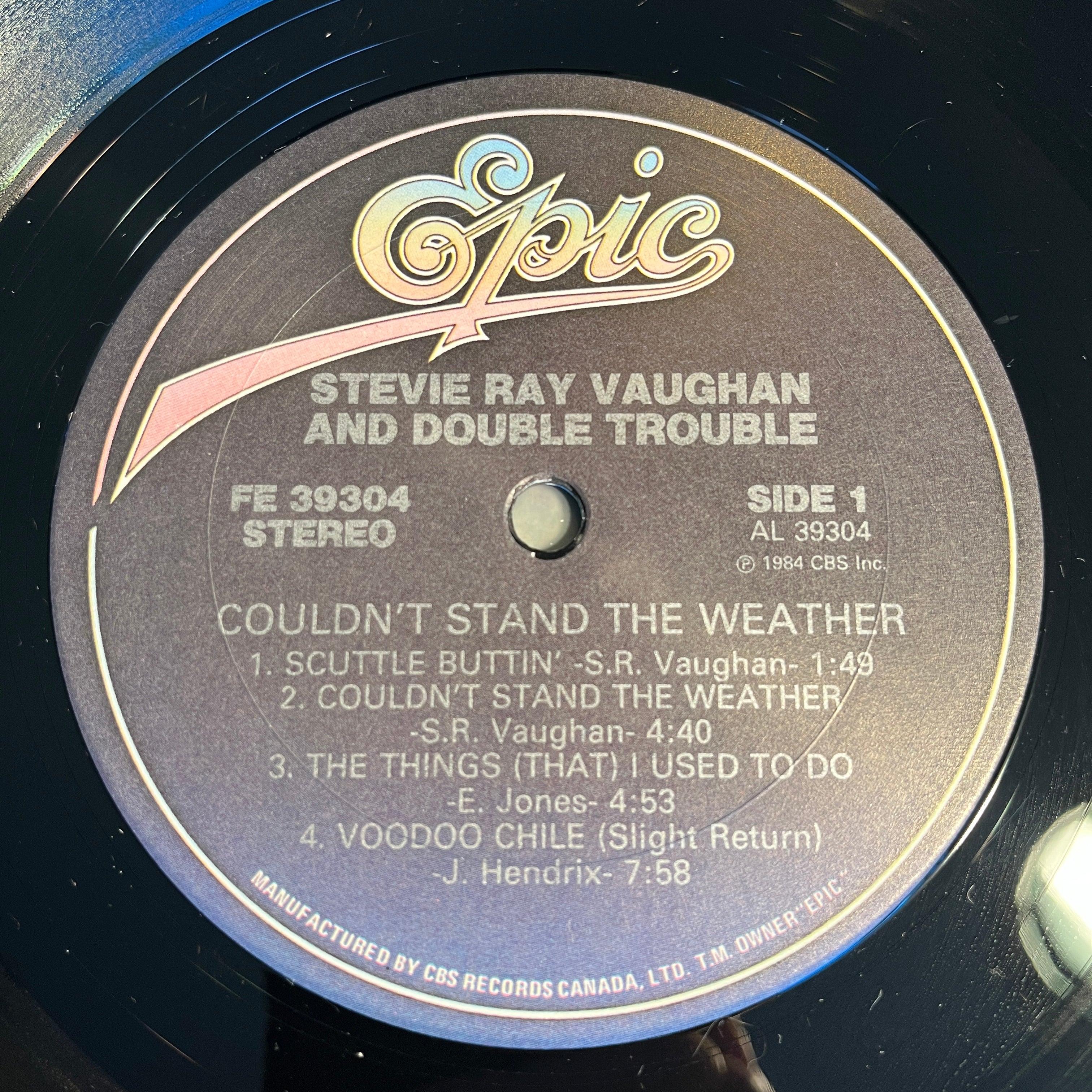 VAUGHAN, STEVIE RAY - COUDN'T STAND THE WEATHER