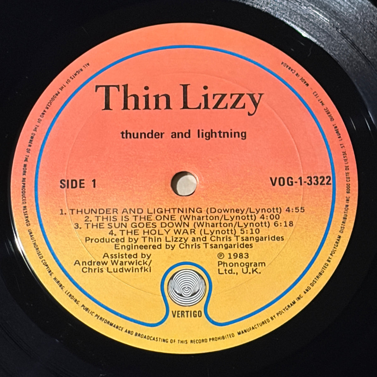 THIN LIZZY - THUNDER AND LIGHTNING