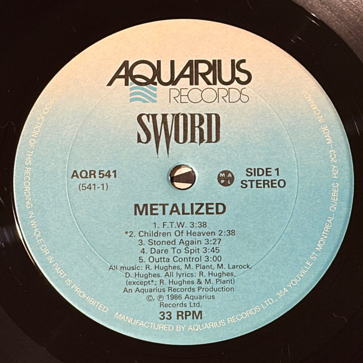 SWORD - METALIZED