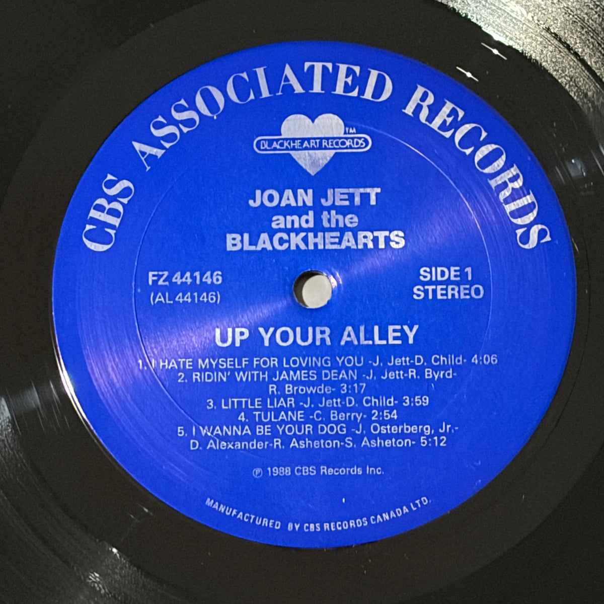 JOAN JETT & THE BLACKHEARTS - UP YOUR ALLEY