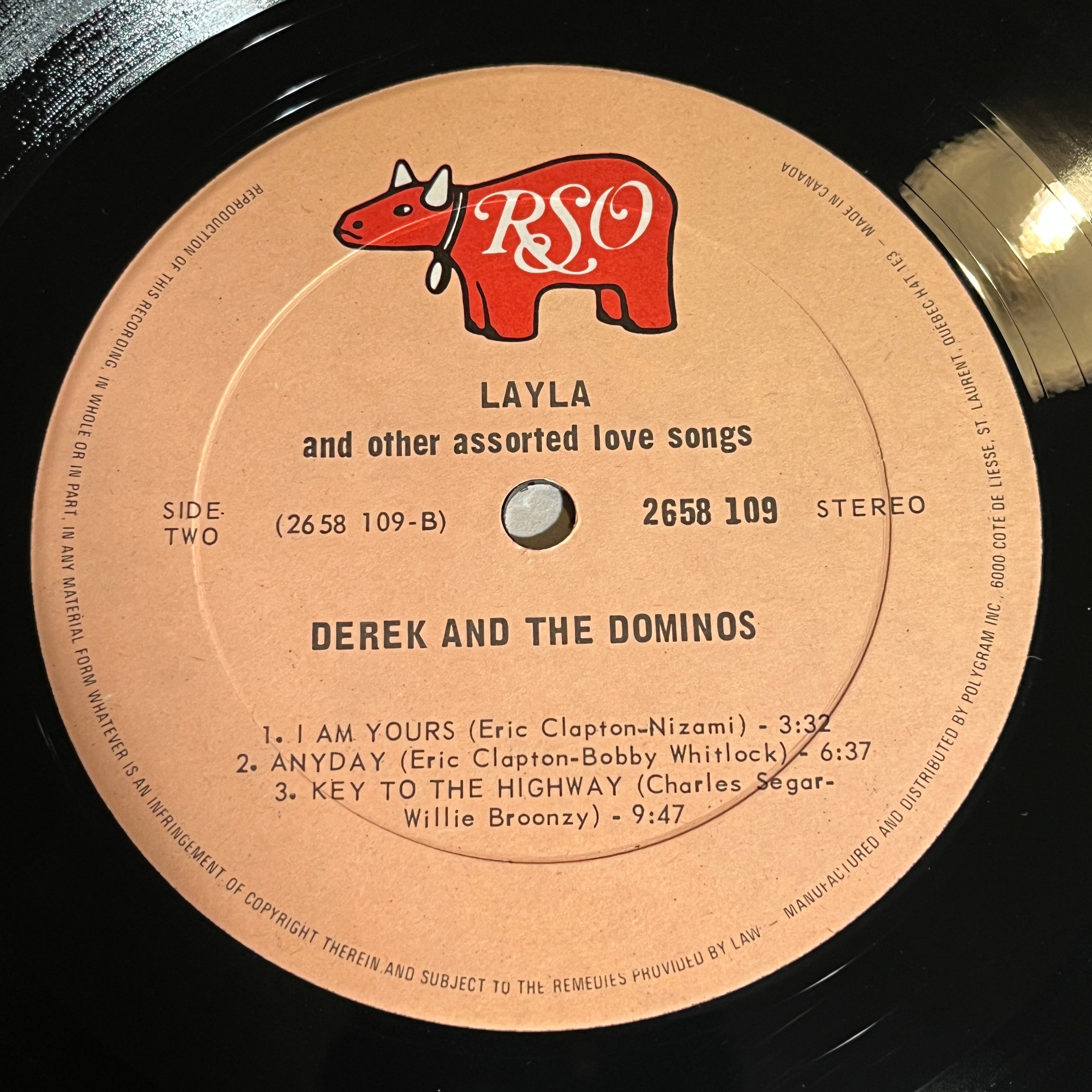 DEREK AND THE DOMINOS - LAYLA AND OTHER ASSORTED LOVE SONGS