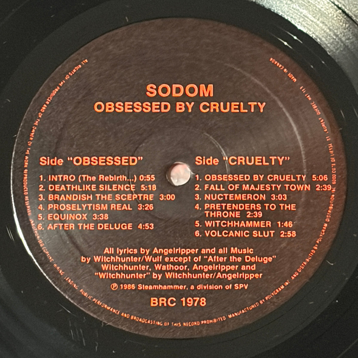 SODOM - OBSESSED BY CRUELTY
