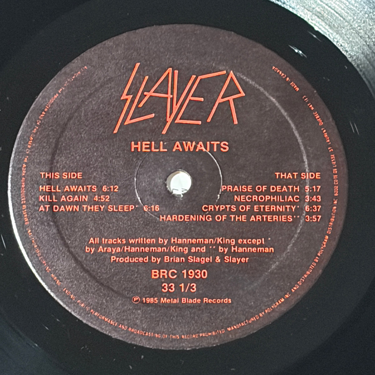 SLAYER - HELL AWAITS