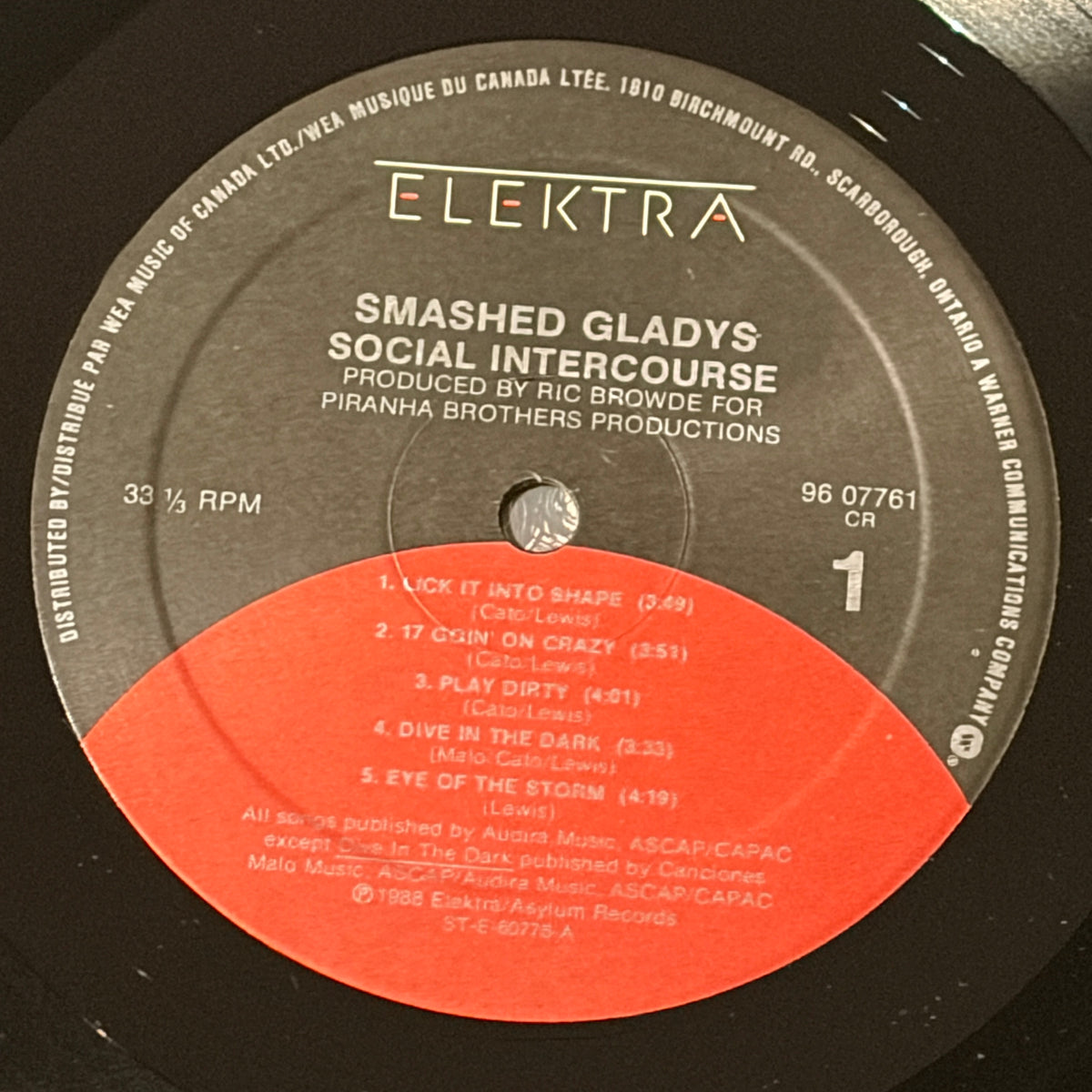 SMASHED GLADYS - SOCIAL INTERCOURSE