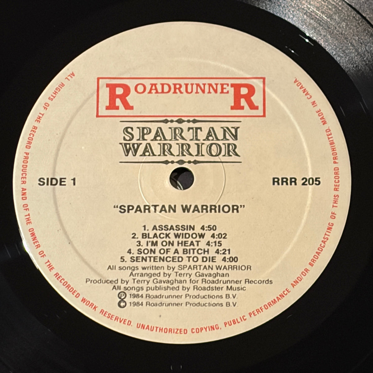 SPARTAN WARRIOR - S/T