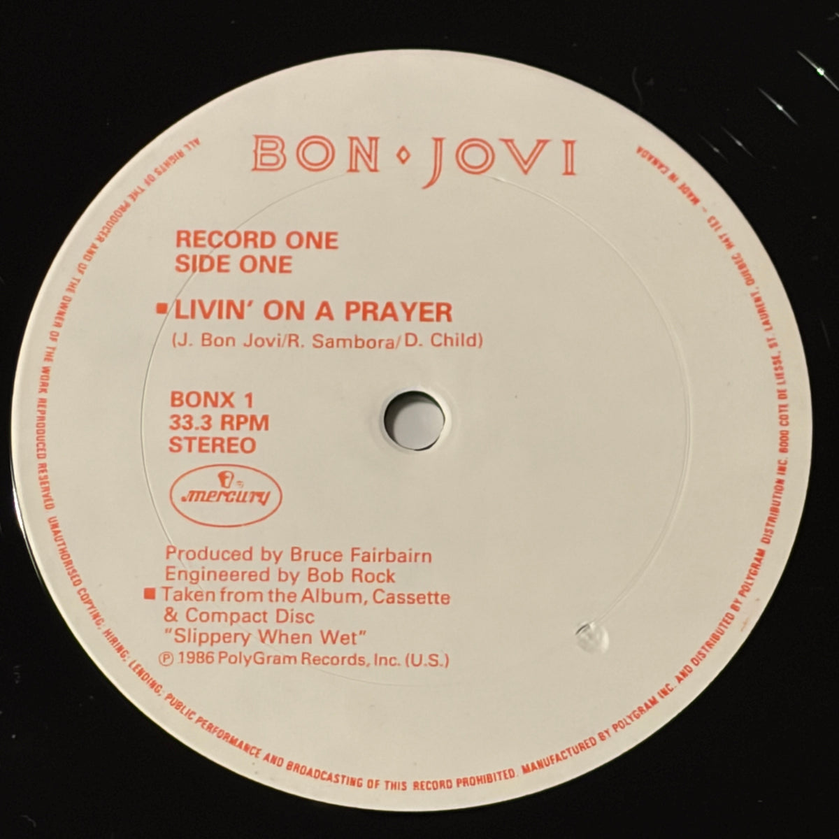 BON JOVI - LIVIN' ON A PRAYER