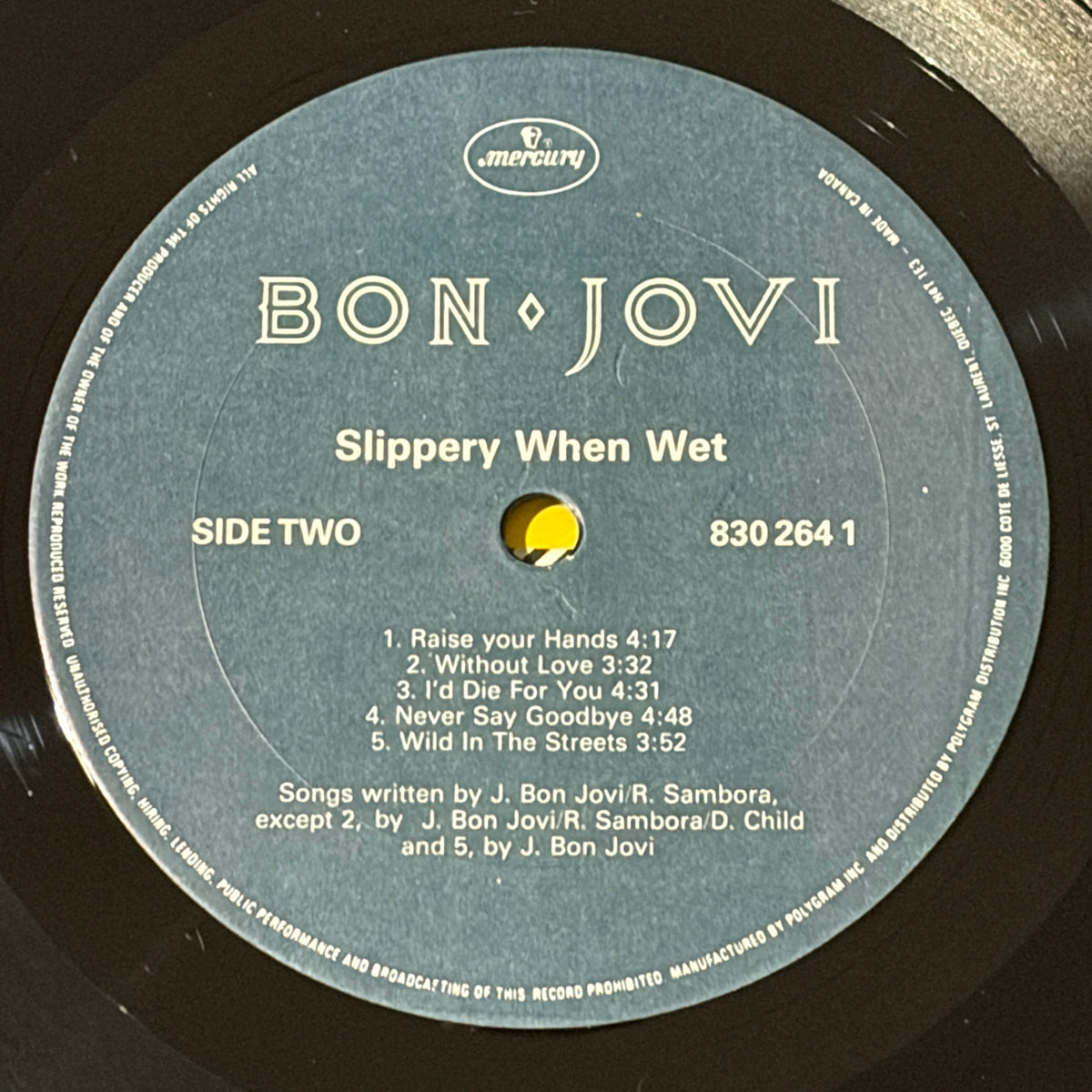 BON JOVI - SLIPPERY WHEN WET