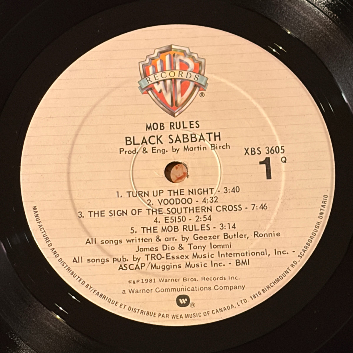 BLACK SABBATH - MOB RULES