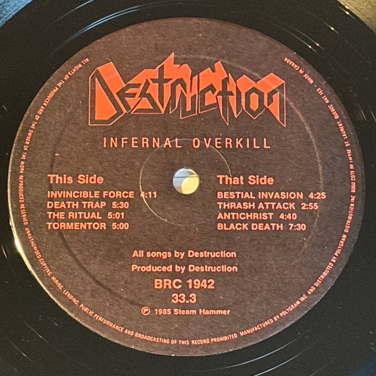 DESTRUCTION - INFERNAL OVERKILL