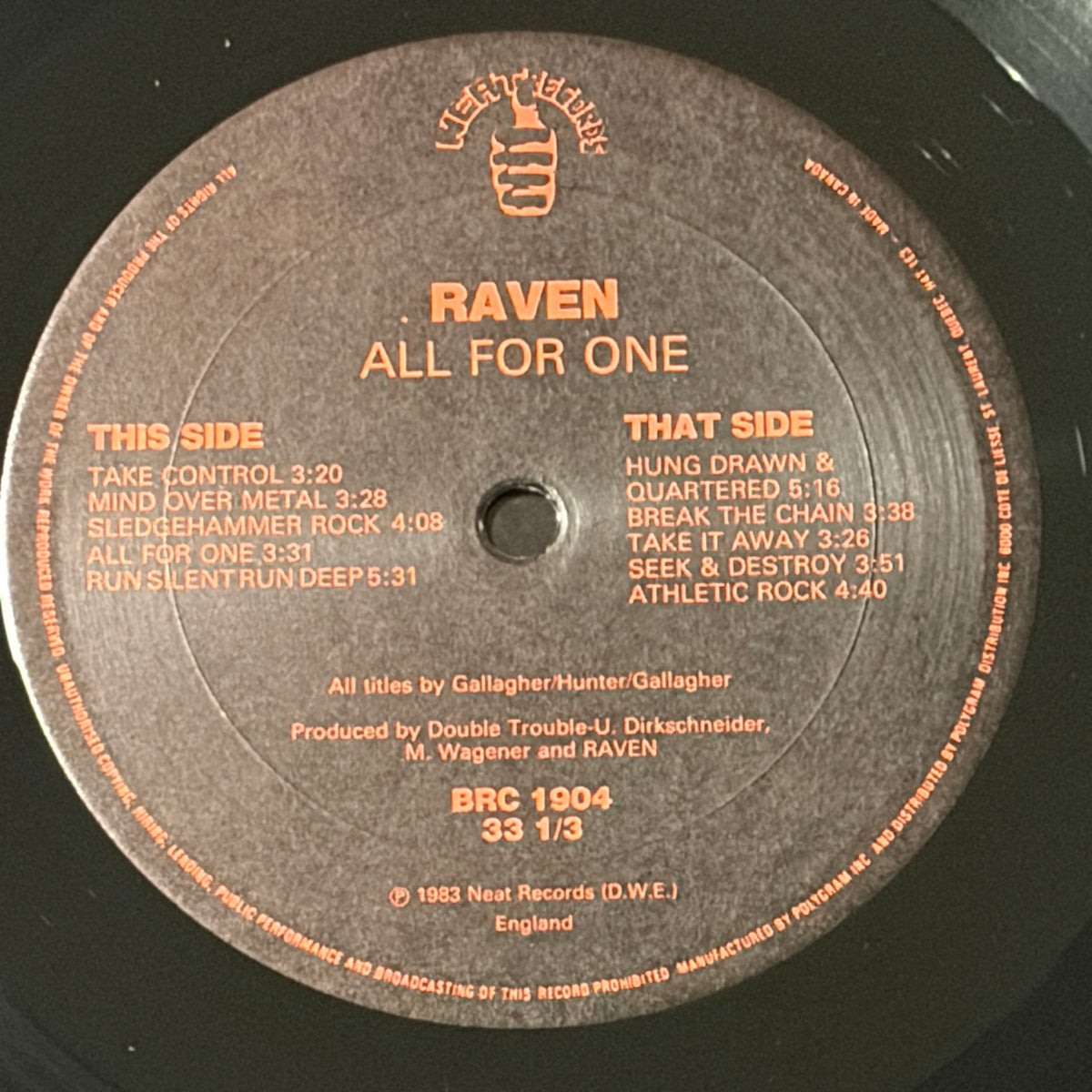 RAVEN - ALL FOR ONE