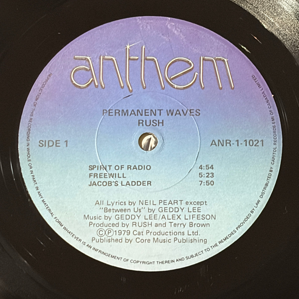 RUSH - PERMANENT WAVES