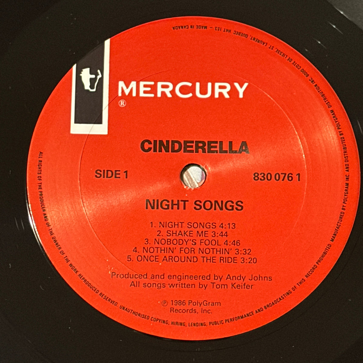 CINDERELLA - NIGHT SONGS
