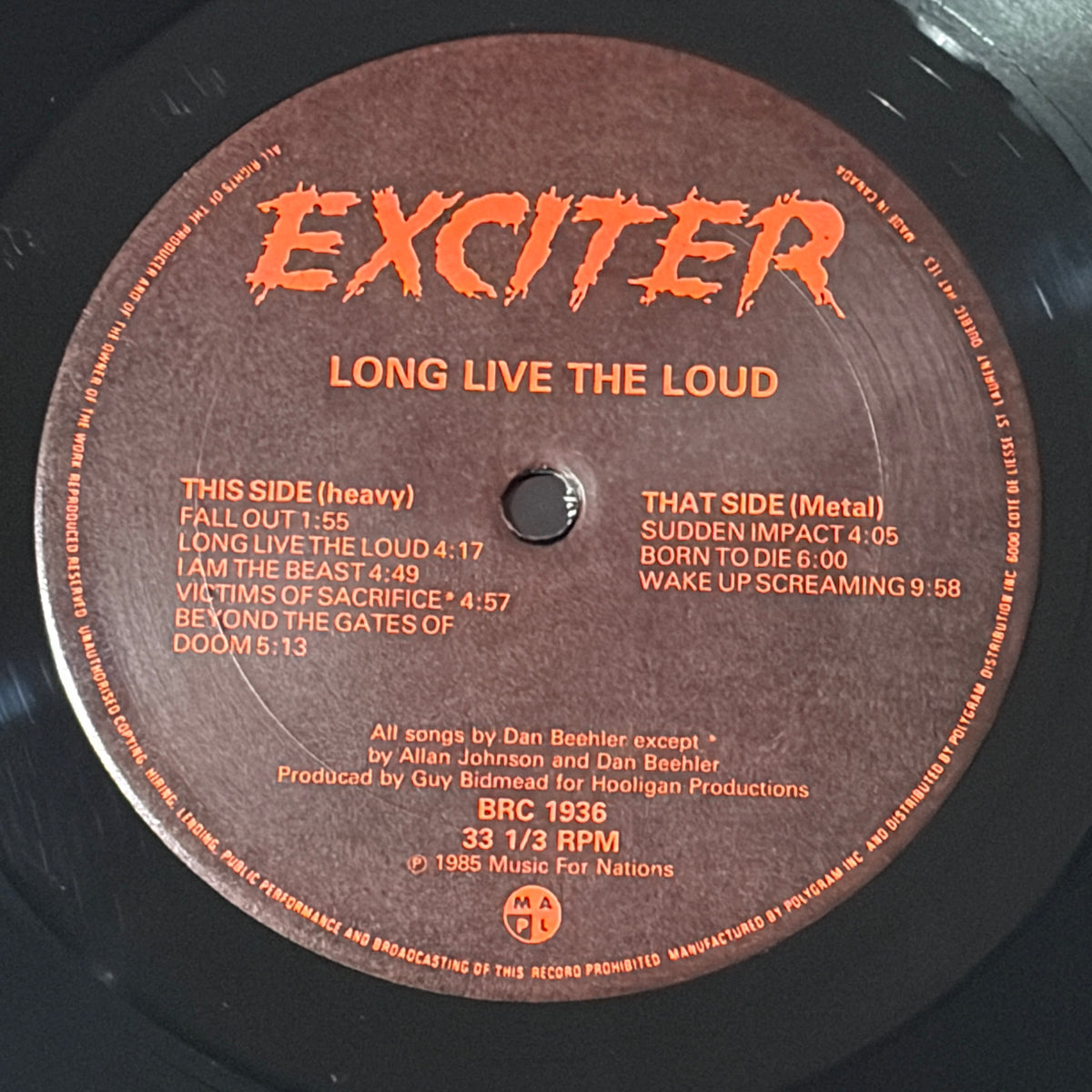 EXCITER - LONG LIVE THE LOUD