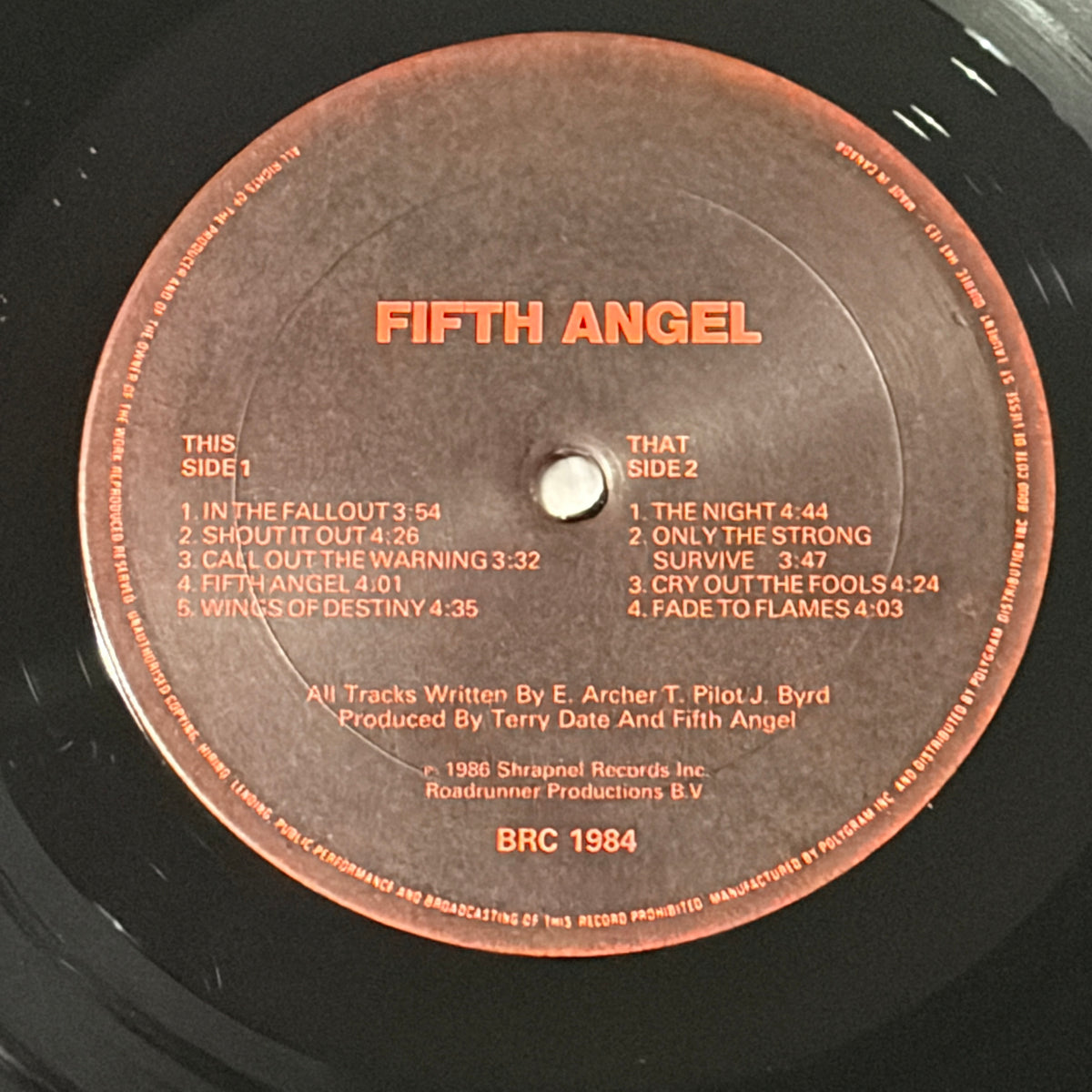 FIFTH ANGEL - S/T
