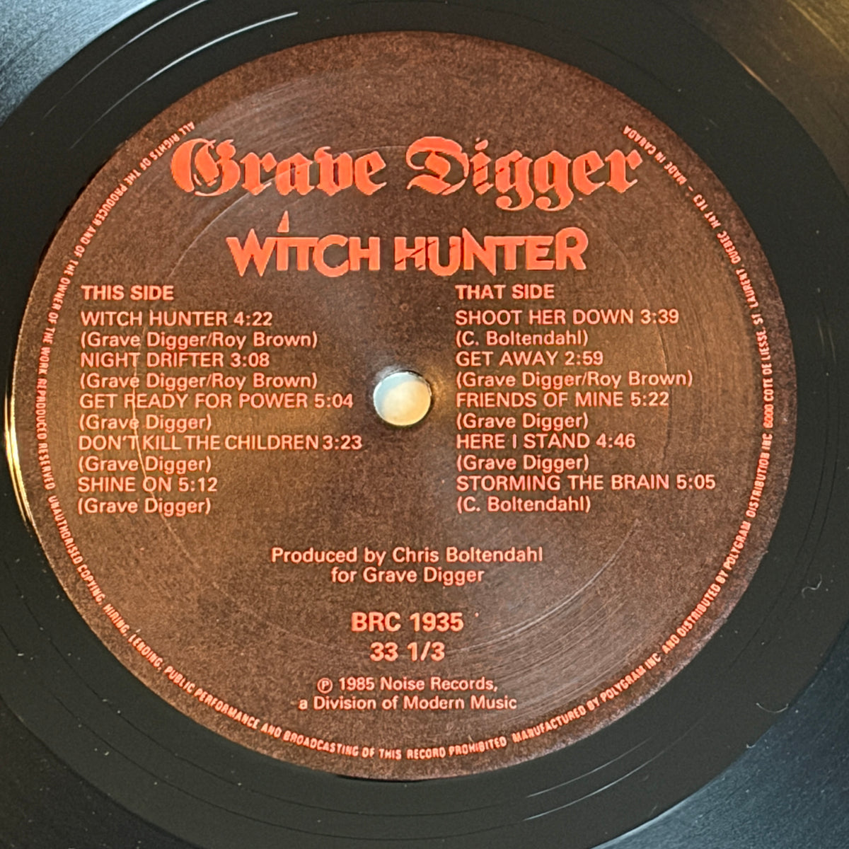 GRAVEDIGGER - WITCH HUNTER