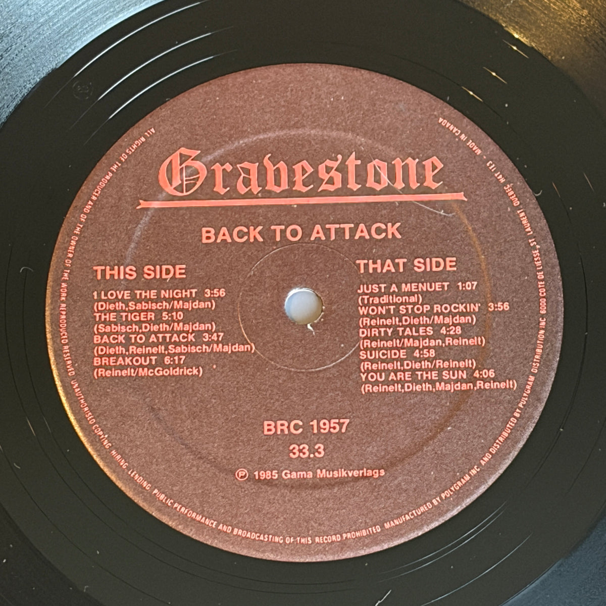 GRAVESTONE - BACK TO ATTACK