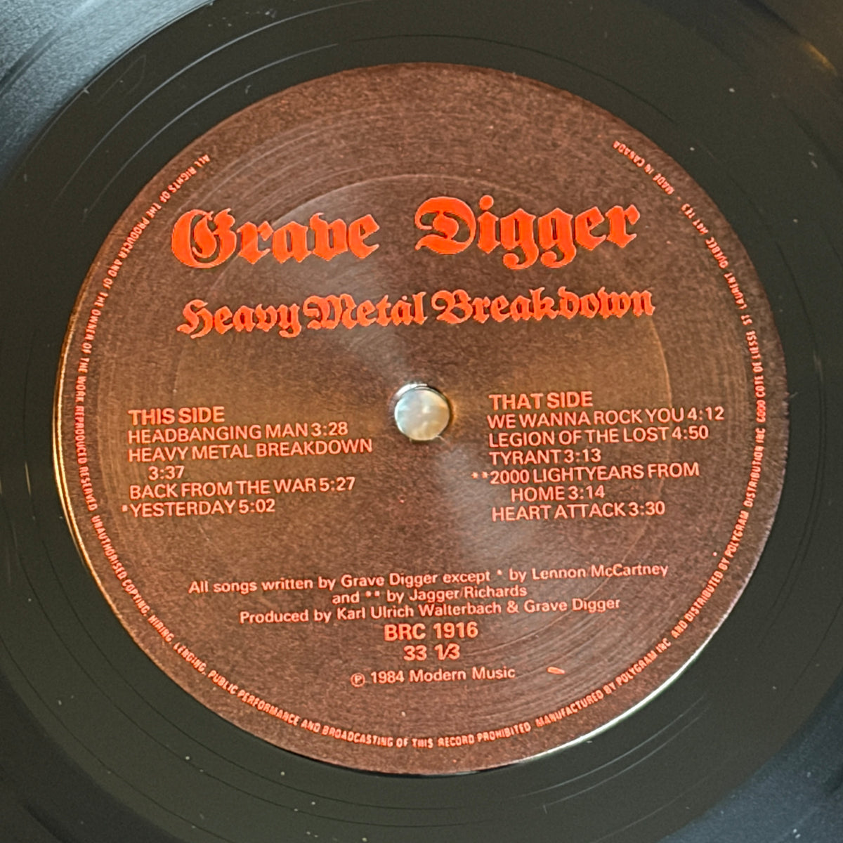 GRAVE DIGGER - HEAVY METAL BREAKDOWN