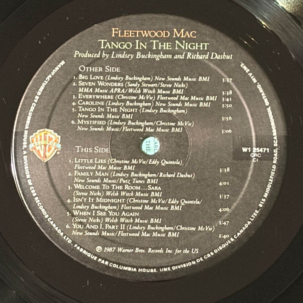 FLEETWOOD MAC - TANGO IN THE NIGHT