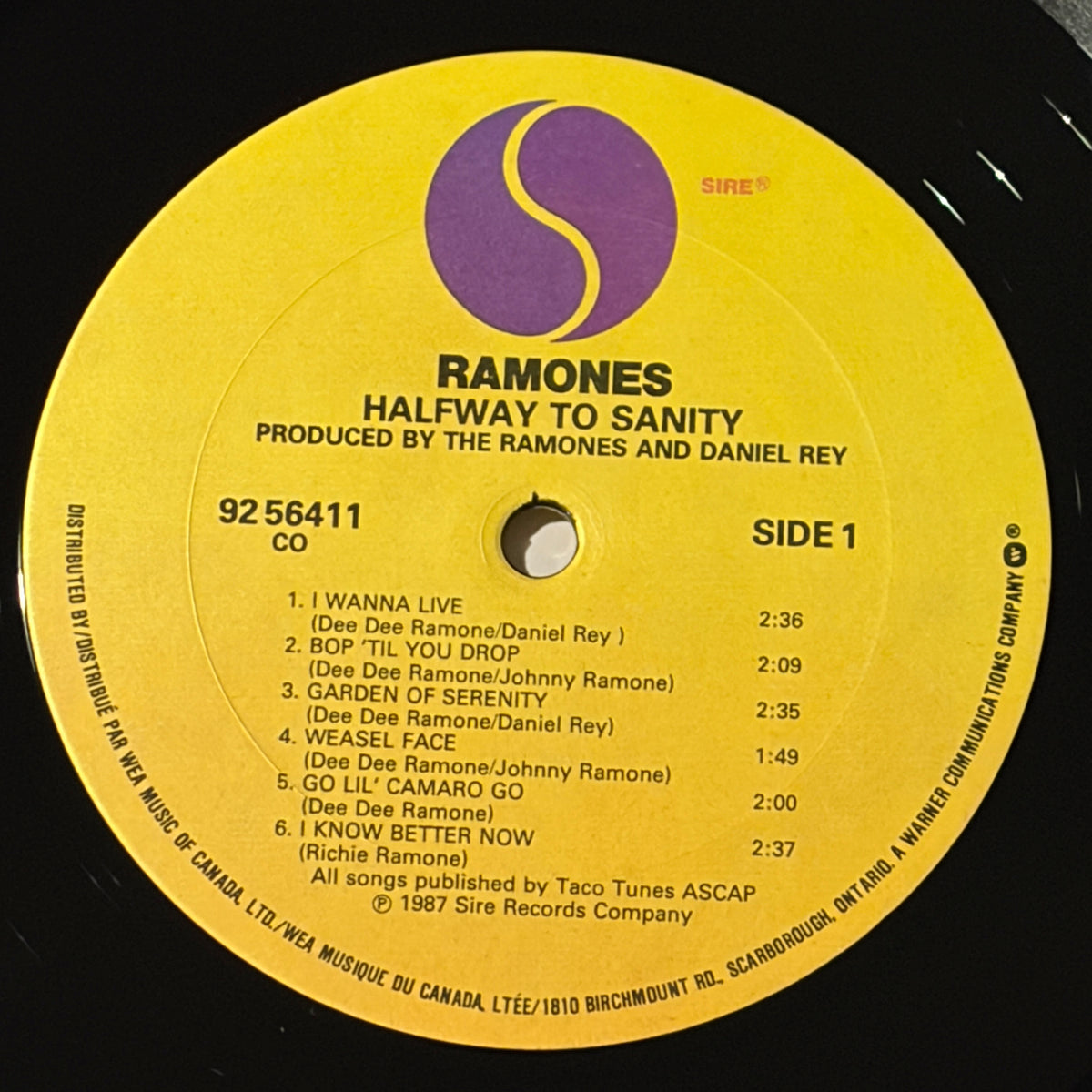 RAMONES - HALFWAY TO SANITY