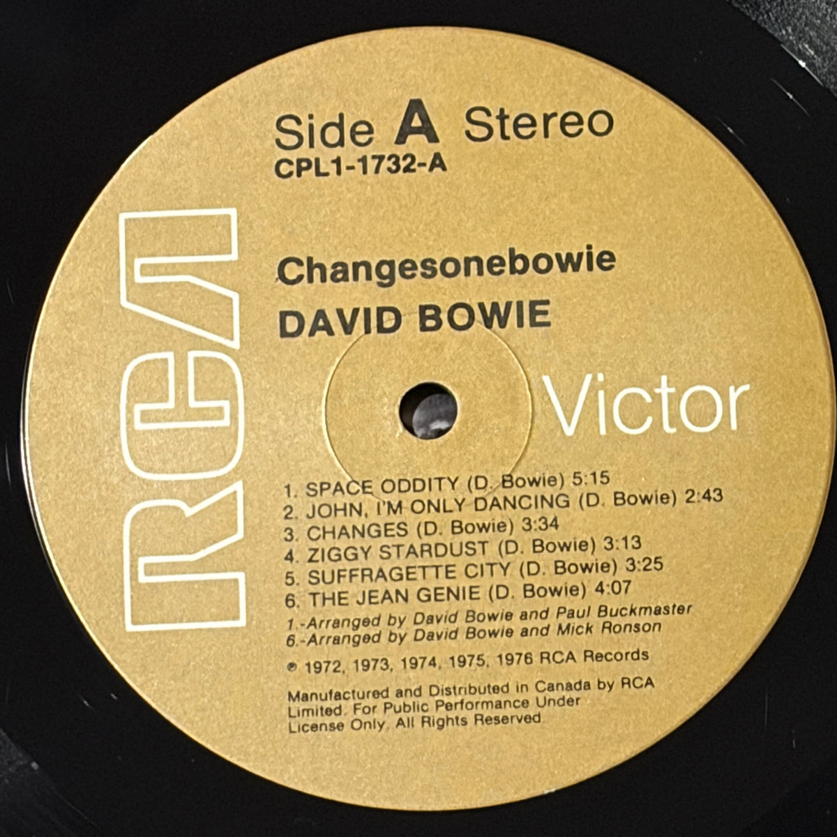 BOWIE, DAVID - CHANGESONEBOWIE
