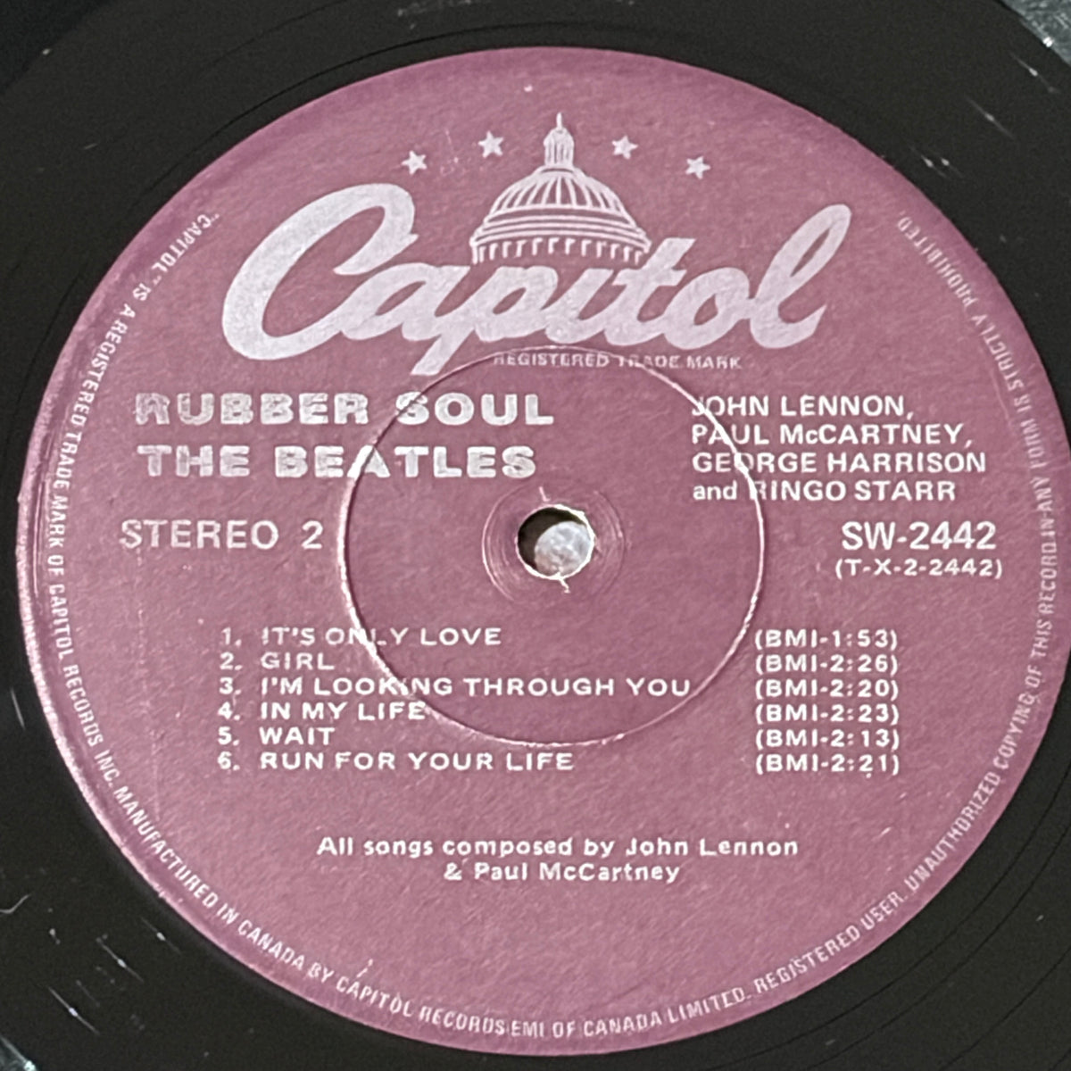 BEATLES, THE - RUBBER SOUL