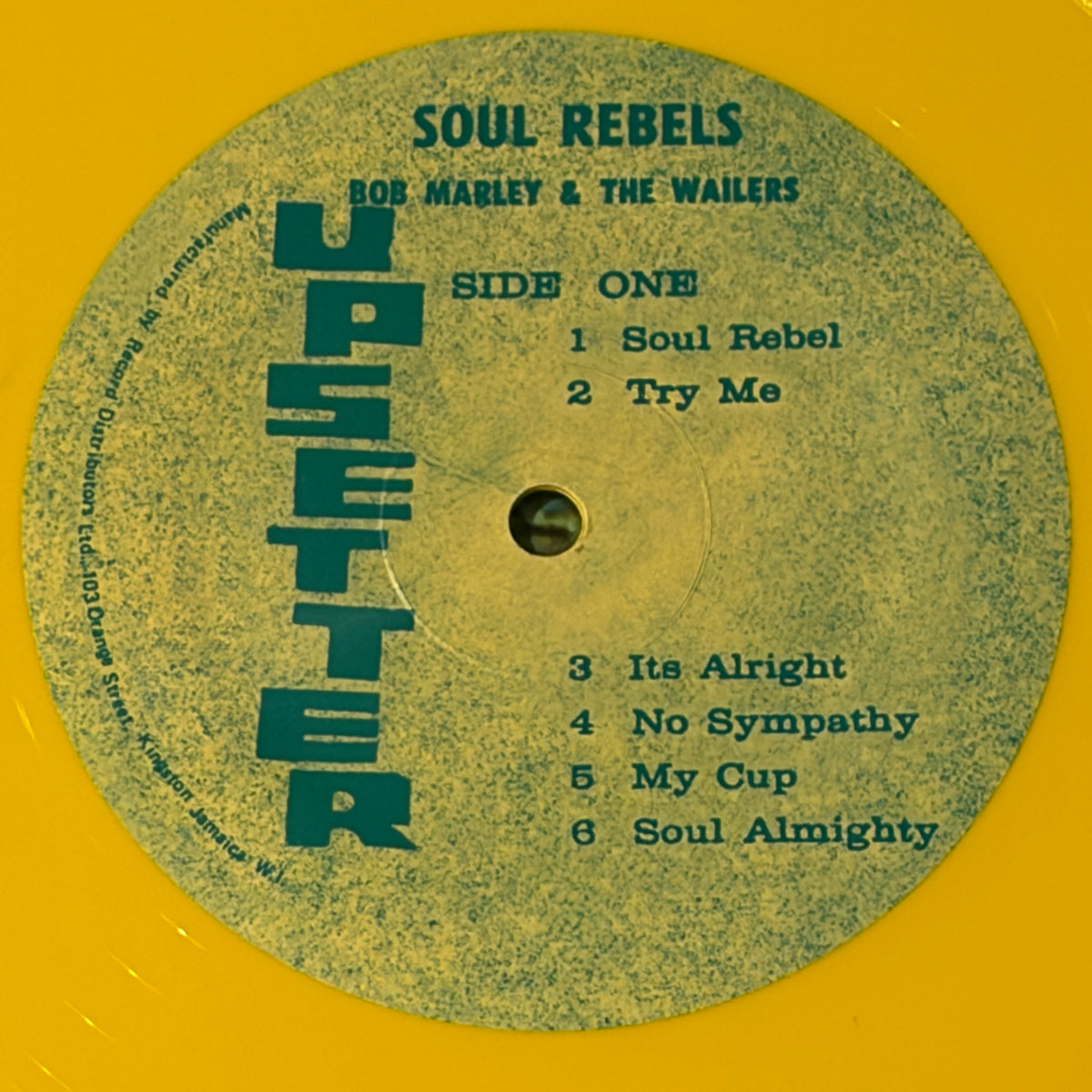 MARLEY, BOB - SOUL REBELS (YELLOW VINYL)