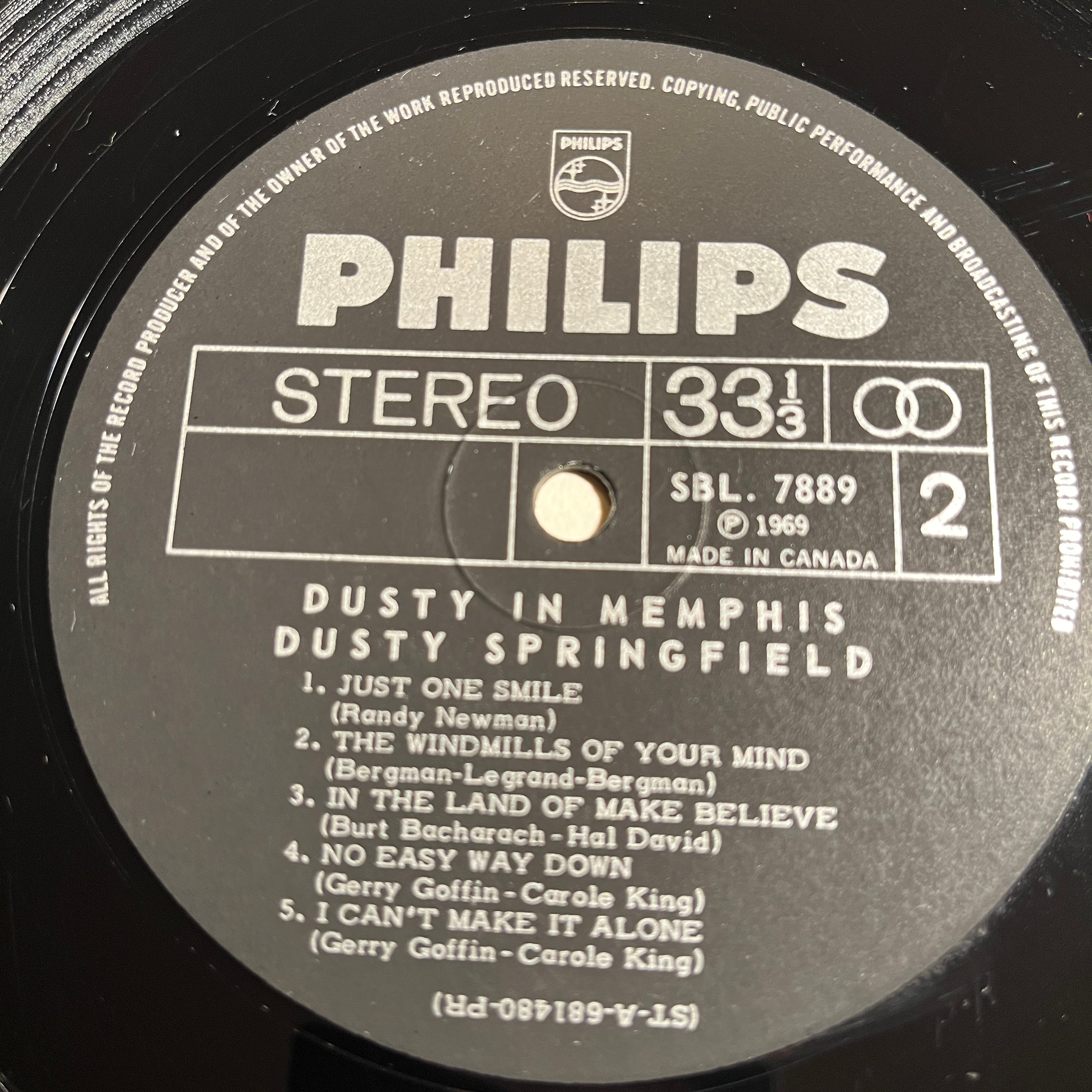 SPRINGFIELD, DUSTY - DUSTY IN MEMPHIS