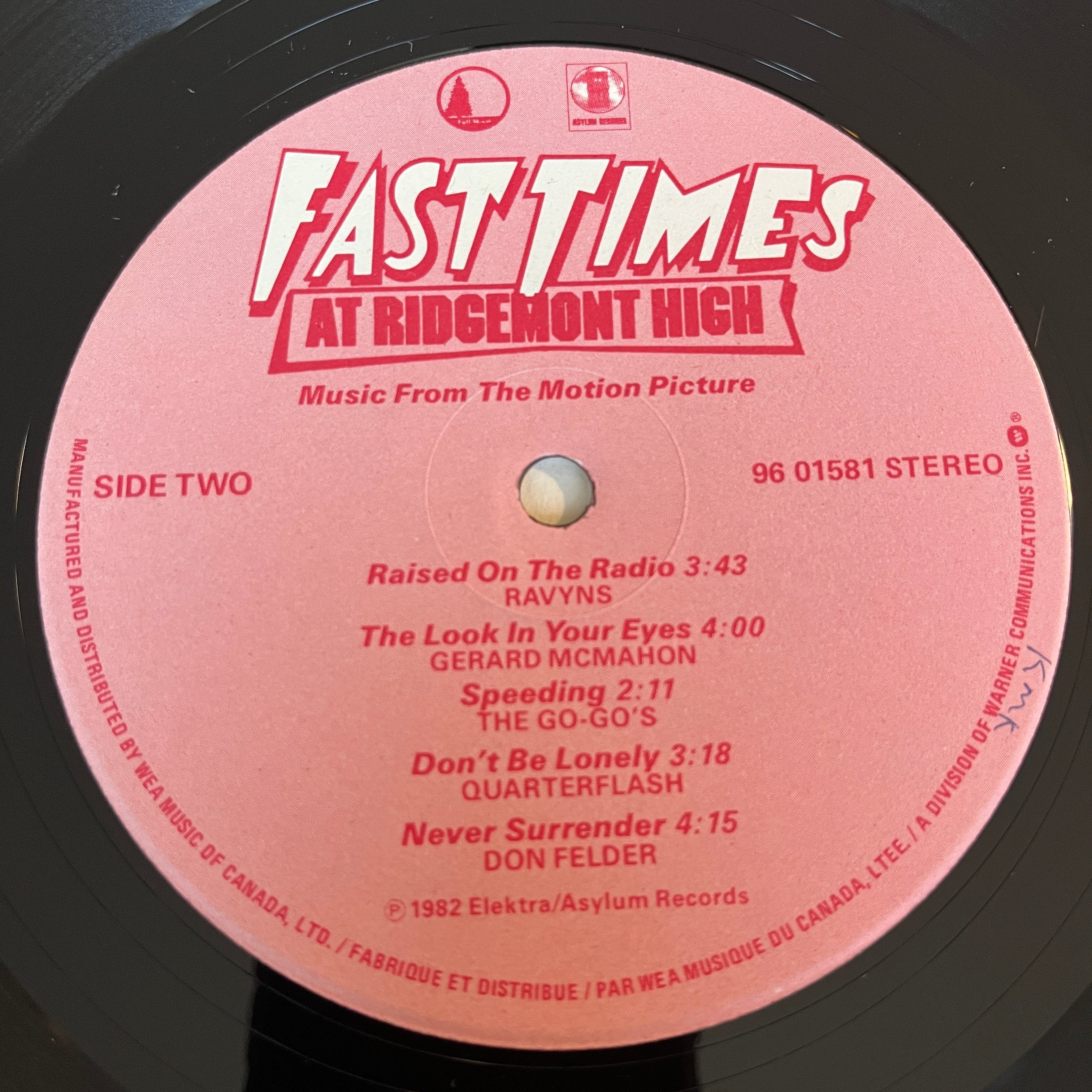 FAST TIMES AT RIDGEMONT HIGH - SOUNDTRACK